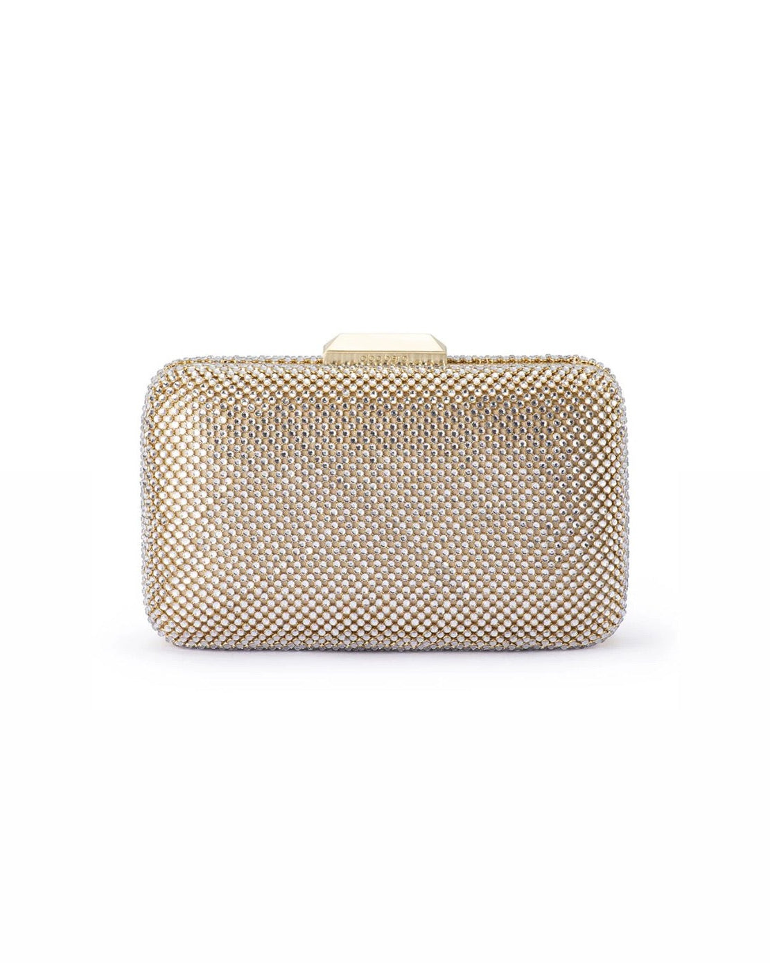 Ronny Crystal Mesh Clutch – Champagne