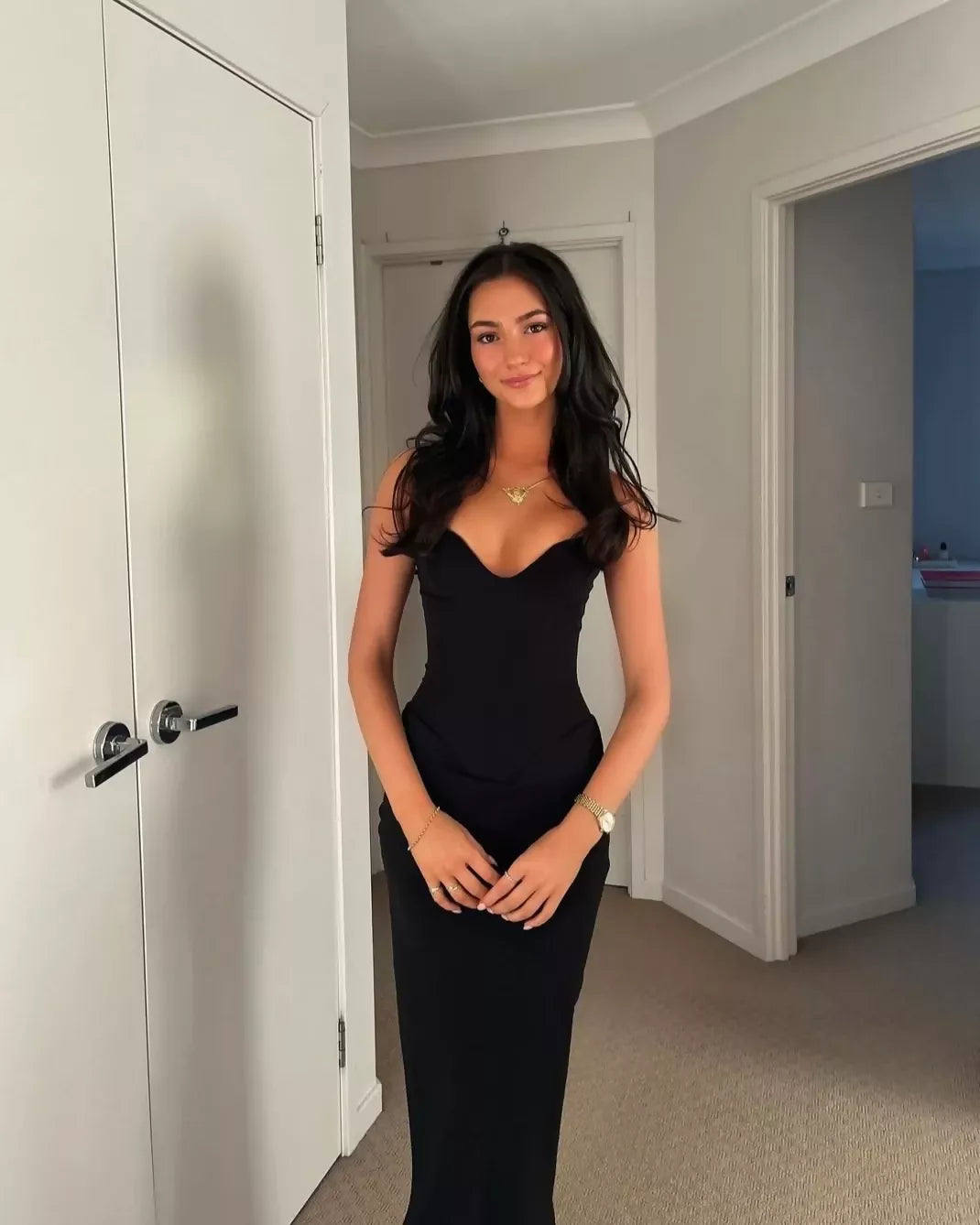 Sabine Maxi Dress - Black