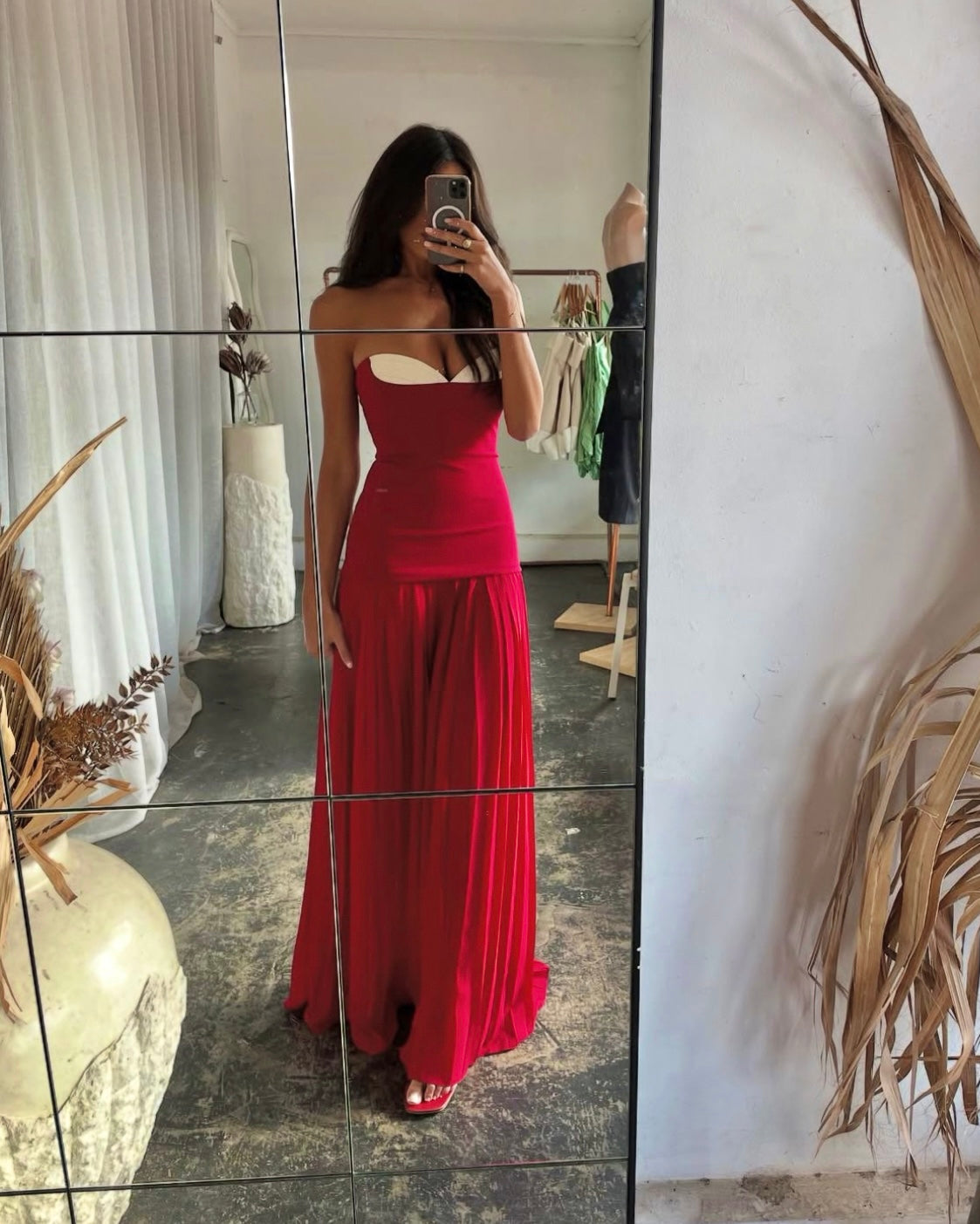 Nicolette Gown - Raspberry