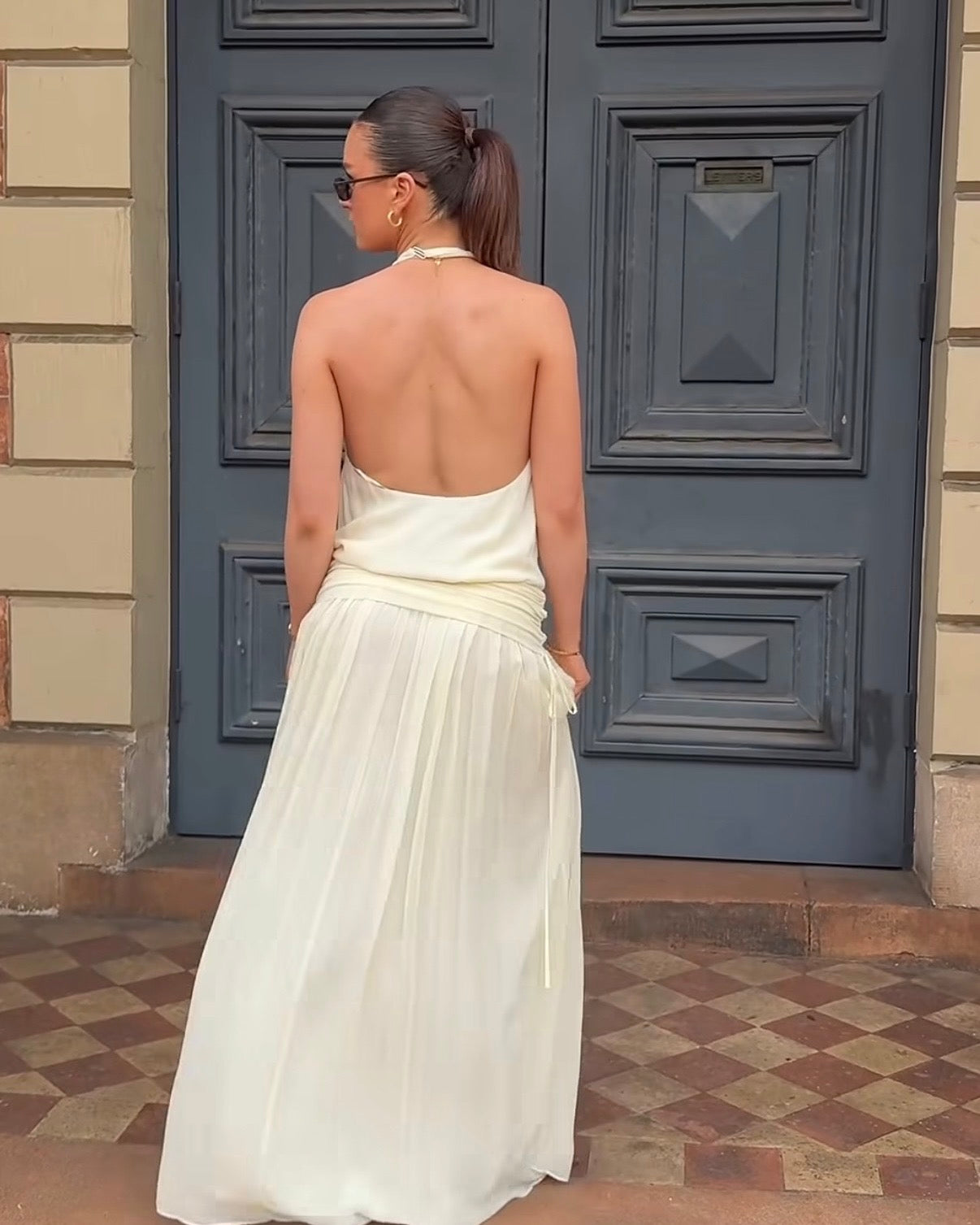 Jasmin V Maxi Dress - Lemon Sorbet