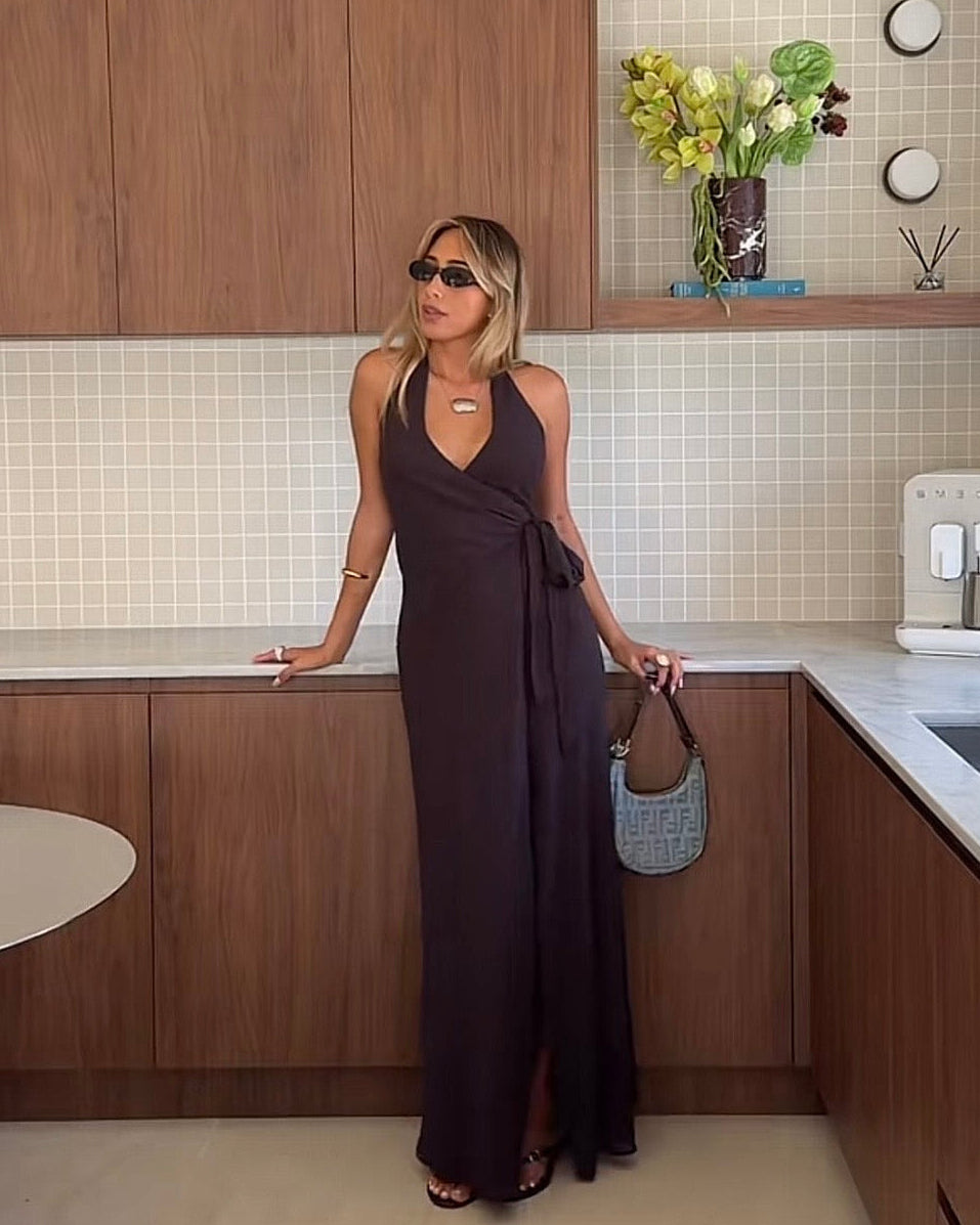 So Chic Maxi Dress - Chocolate