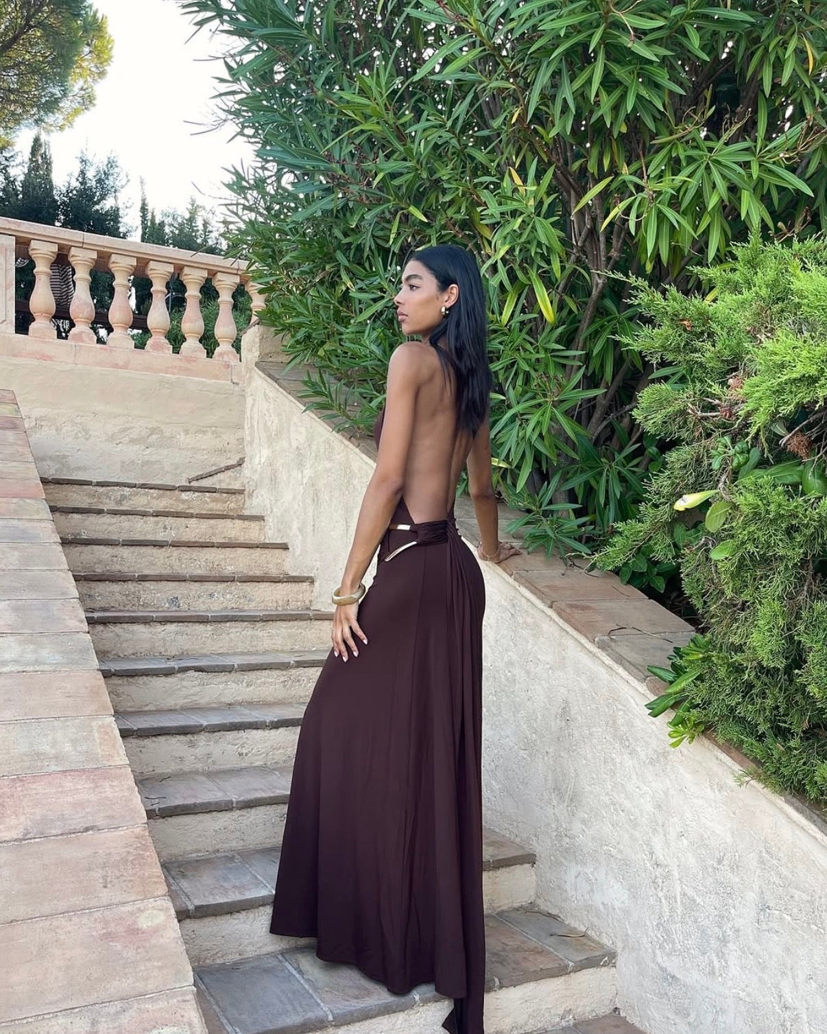 Gaia Gown - Brown