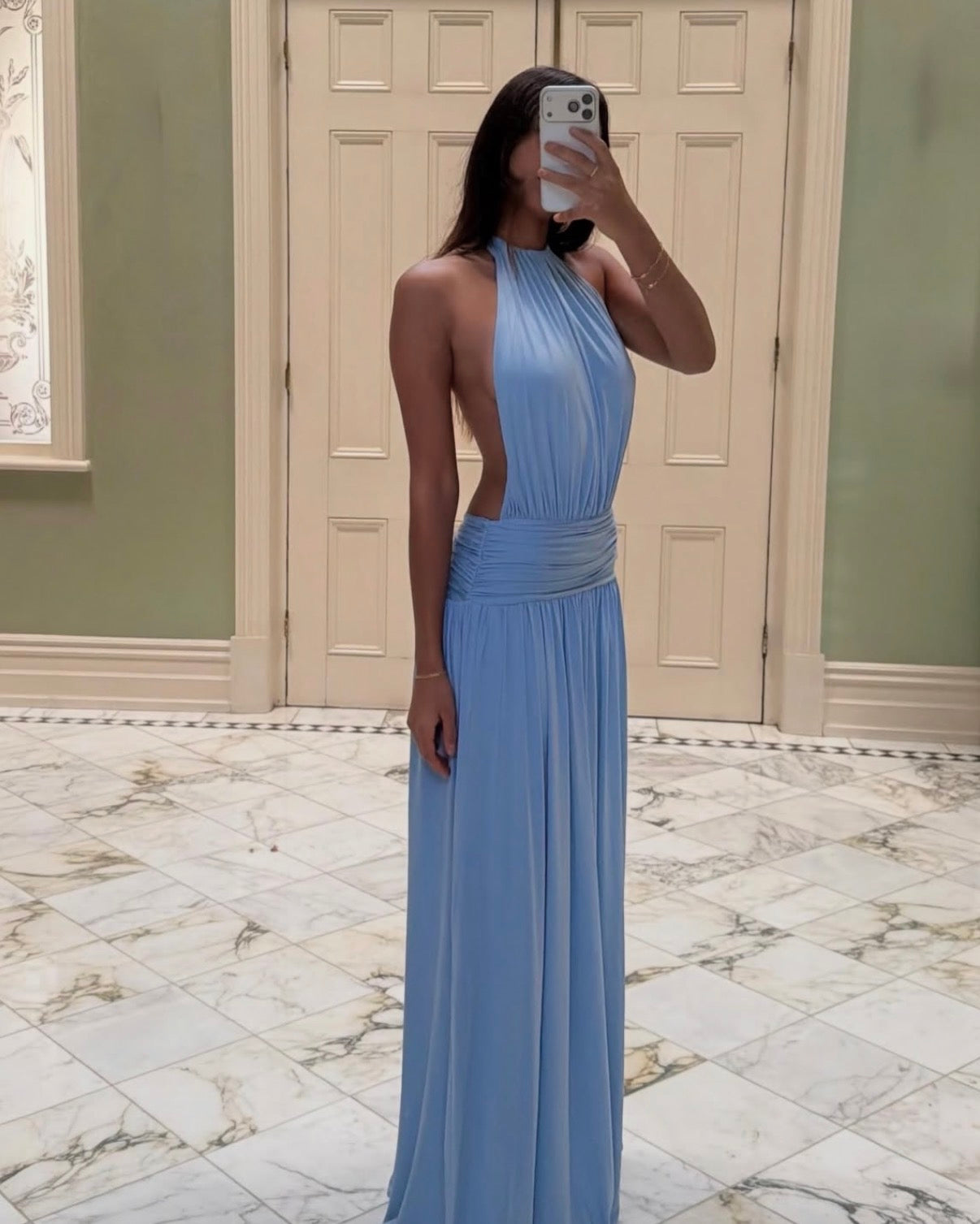 Santina Dress - Sky Blue