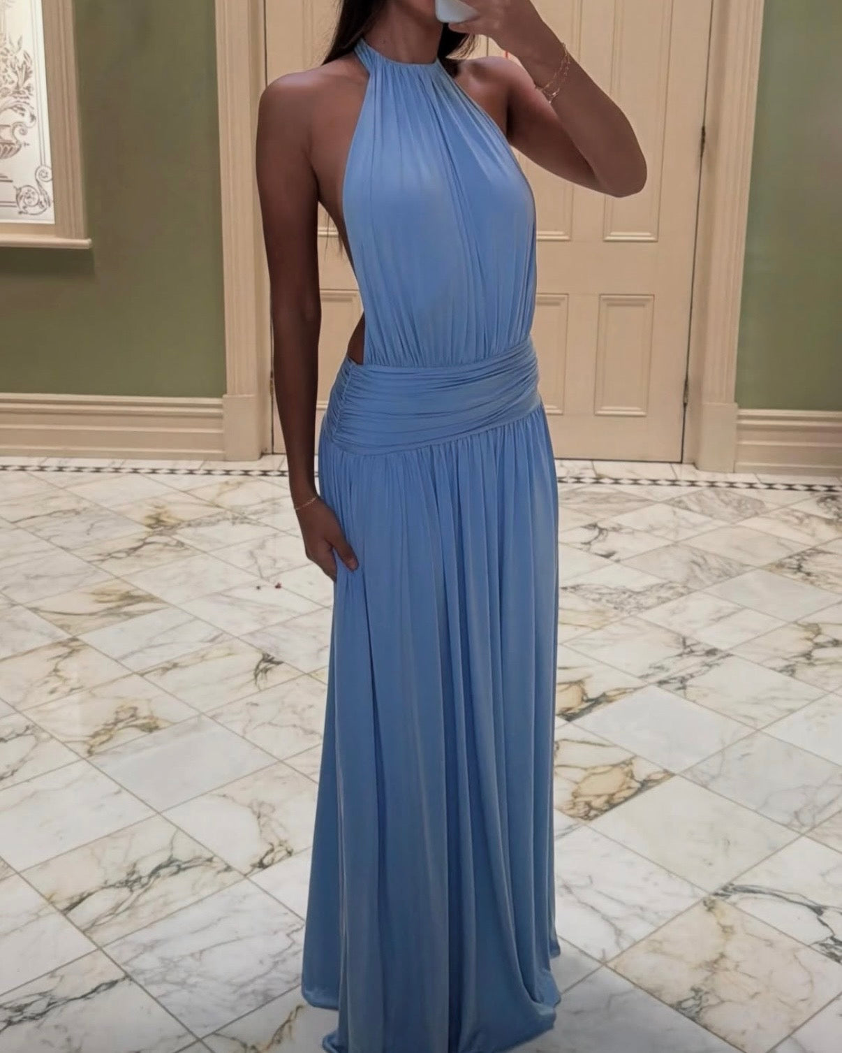 Santina Dress - Sky Blue