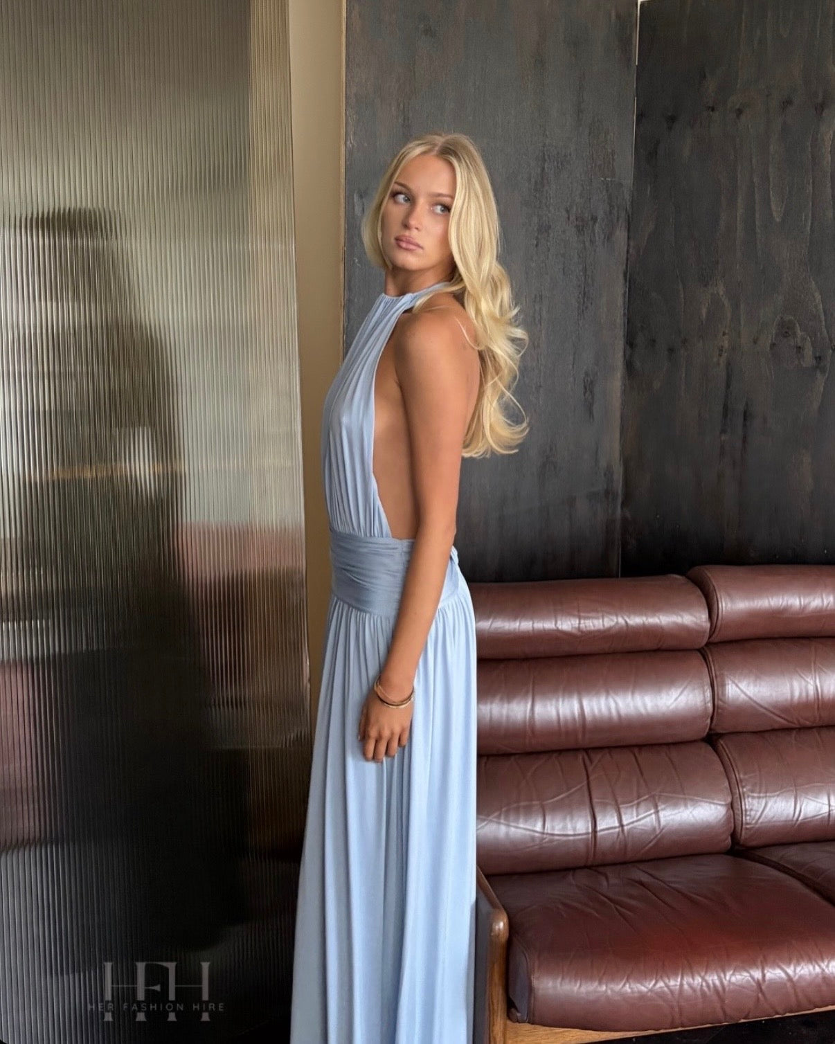 Santina Dress - Sky Blue