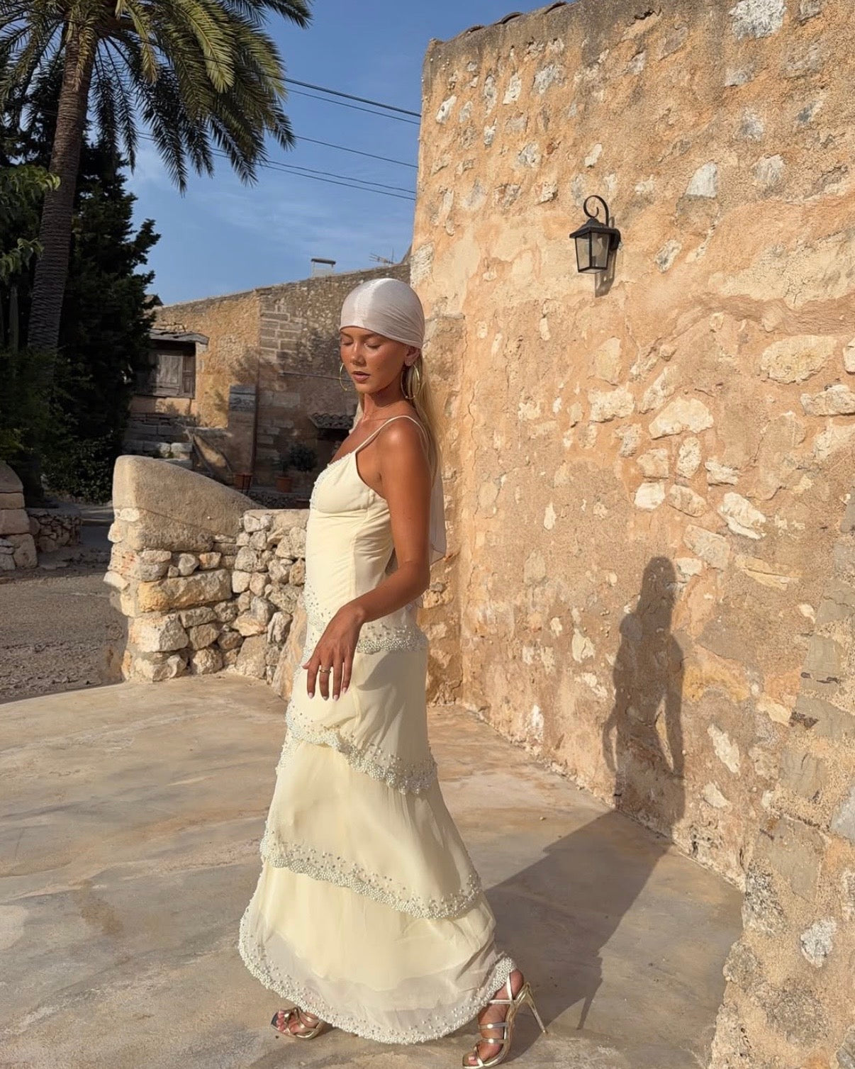 Sorelle Vanilla Hand Embellished Maxi