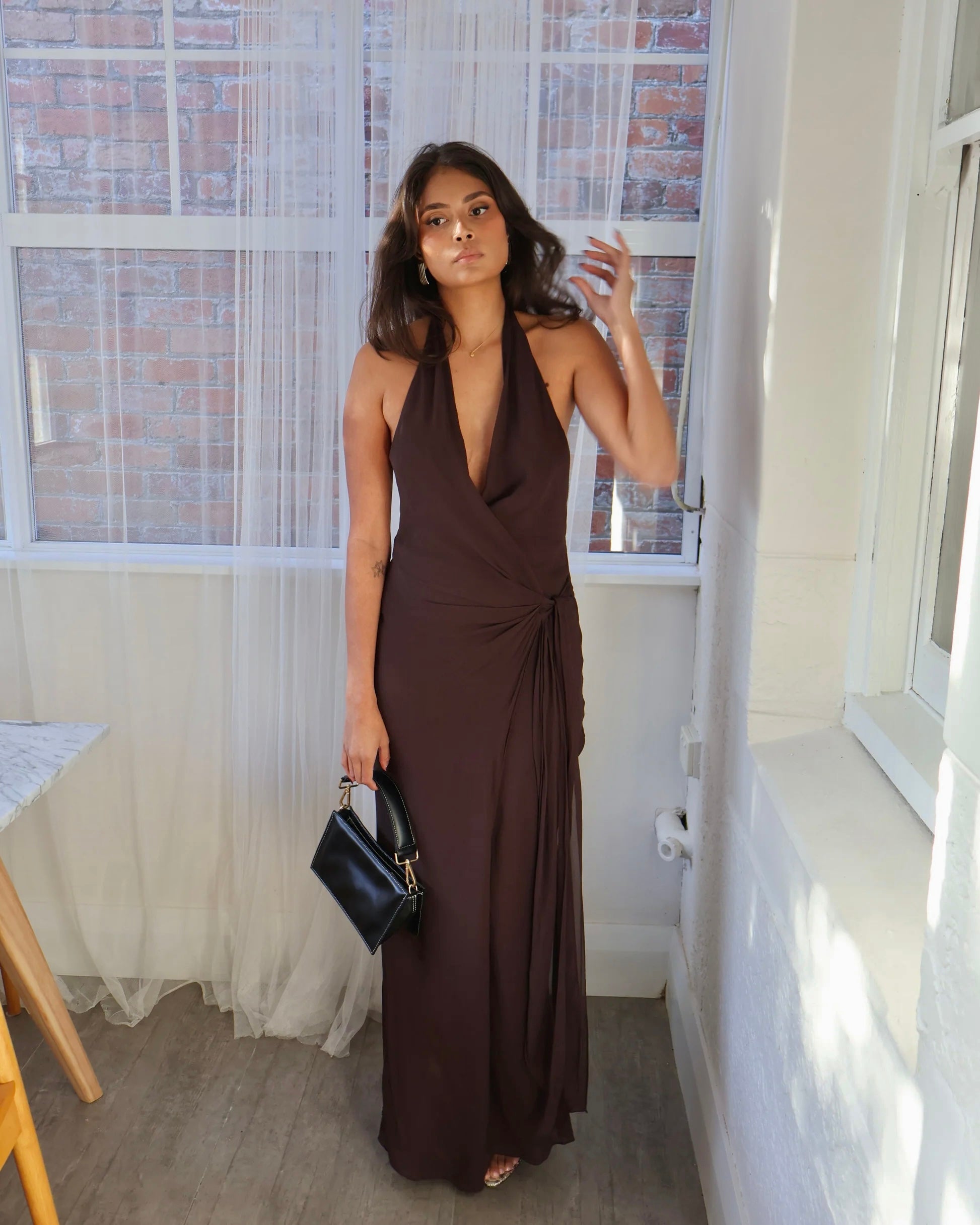 So Chic Maxi Dress - Chocolate
