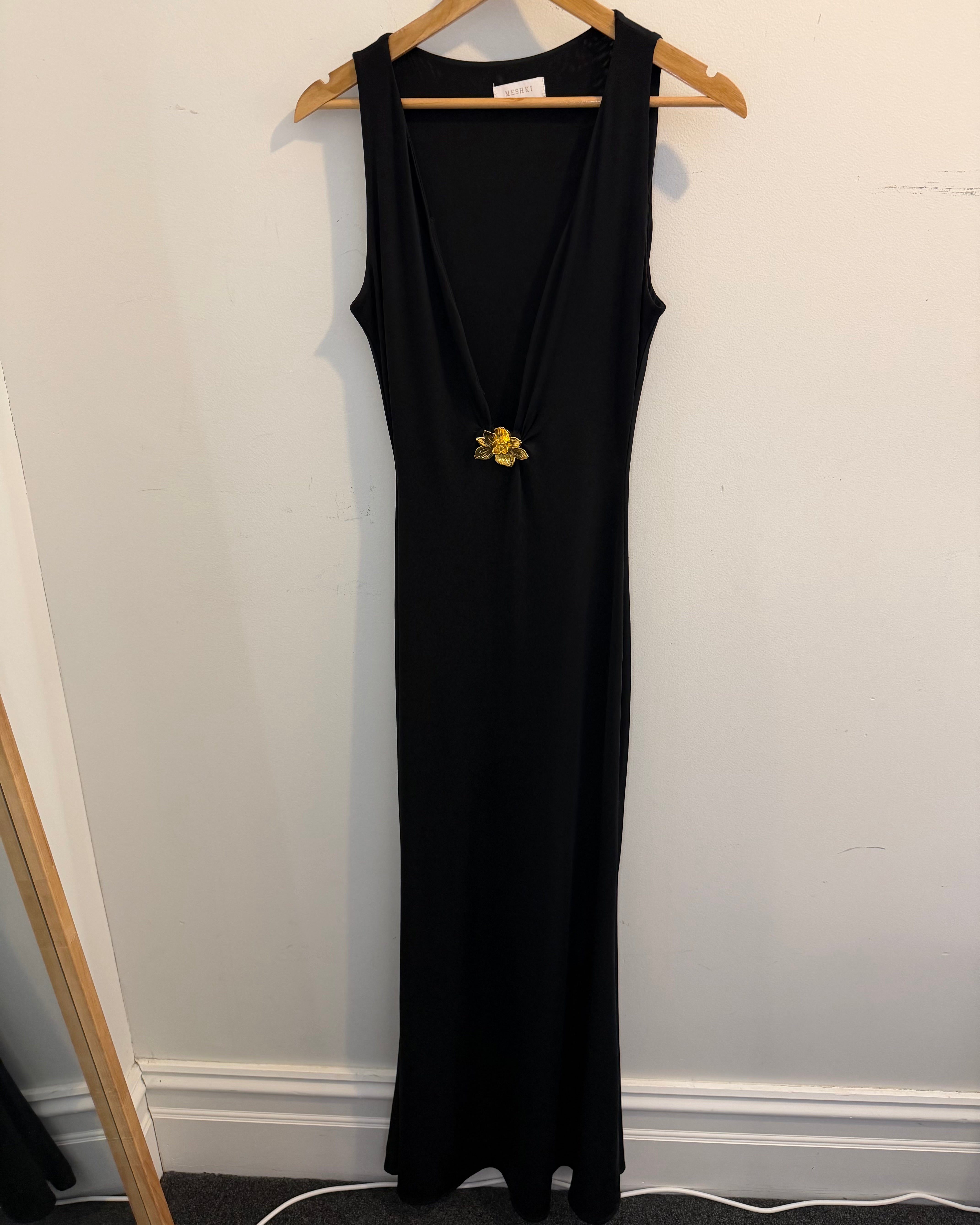 For Sale: Beck Plunged Maxi - Floral Hardware