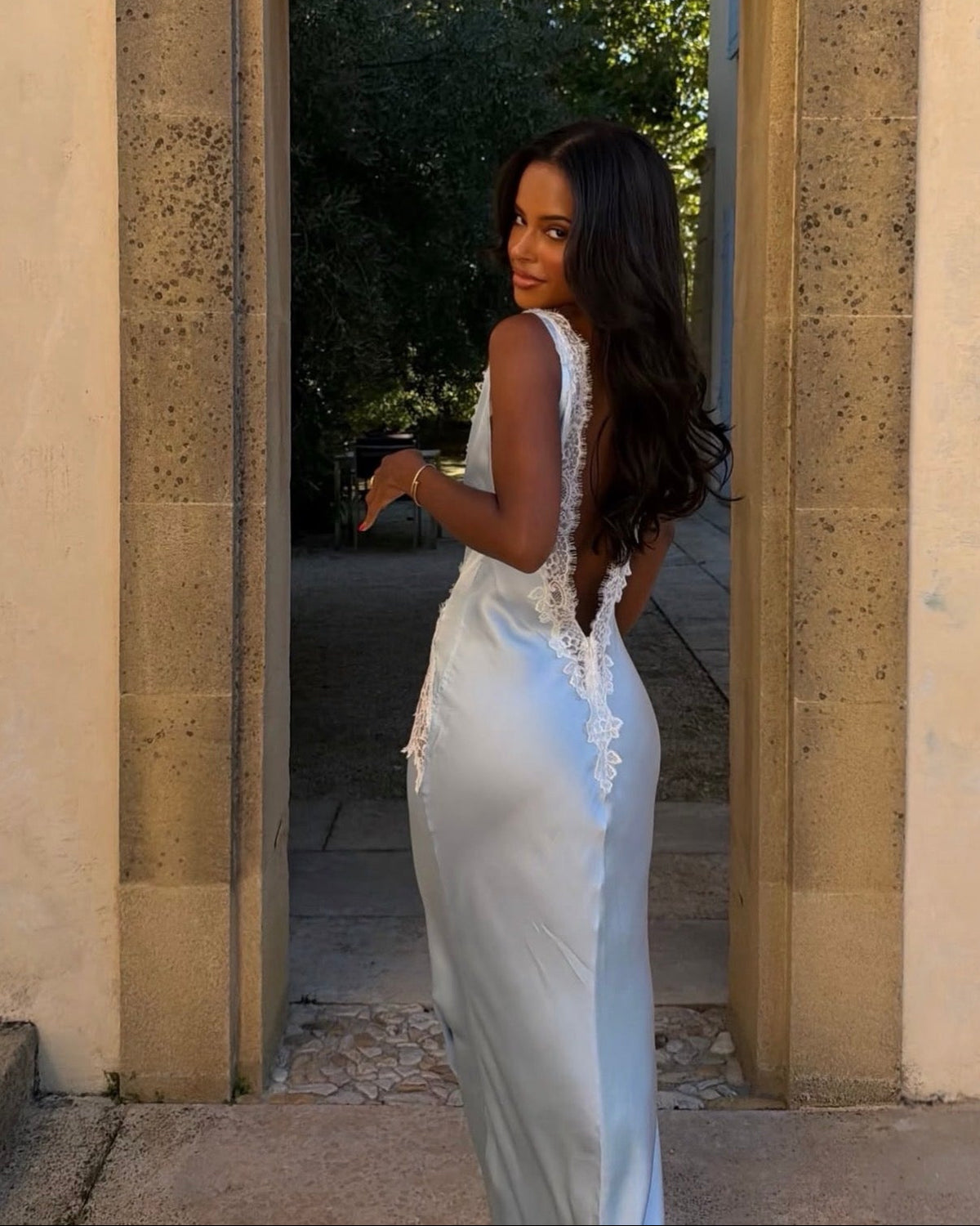 Celestia Maxi Dress in Ciel