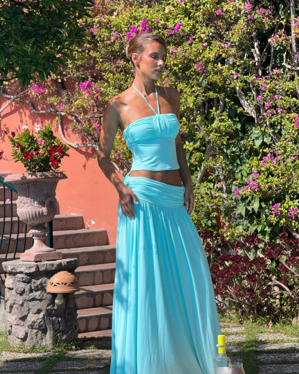Mariella Halter Set - Aquamarine
