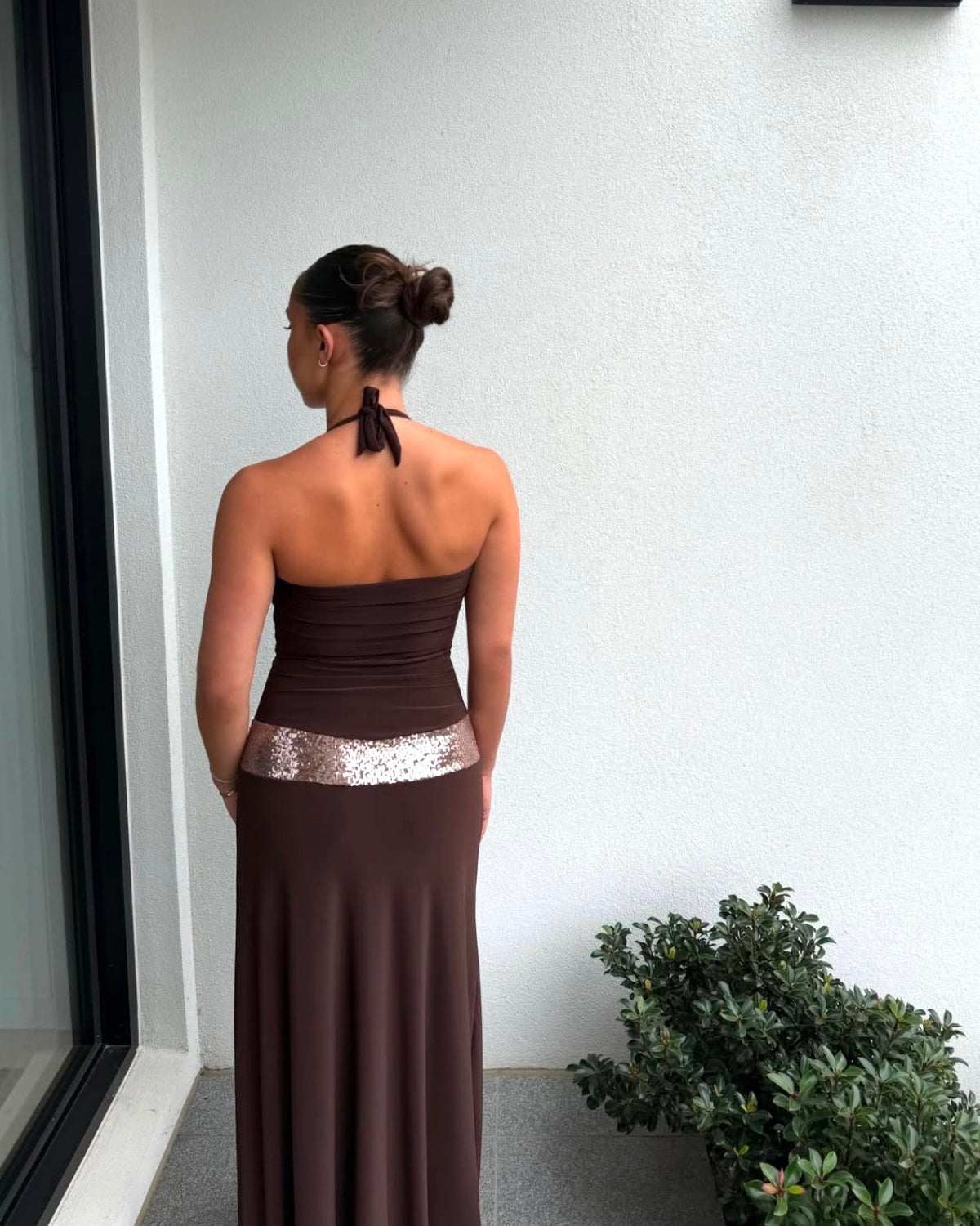 Toscana Maxi Dress - Espresso