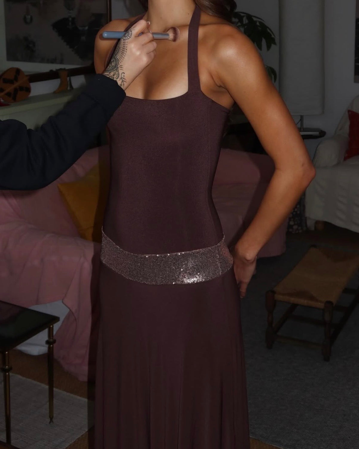 Toscana Maxi Dress - Espresso