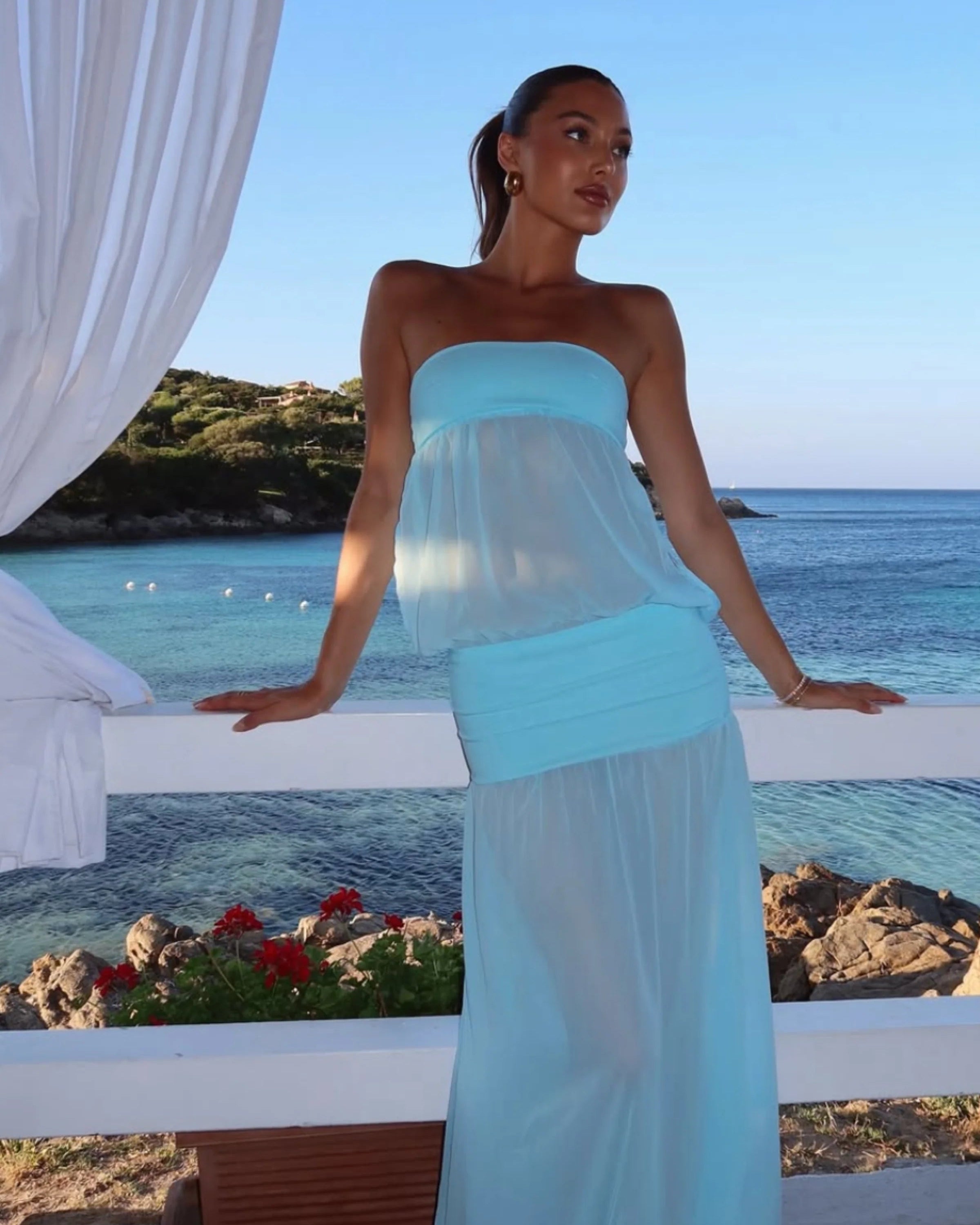 Romeo Gown - Aqua