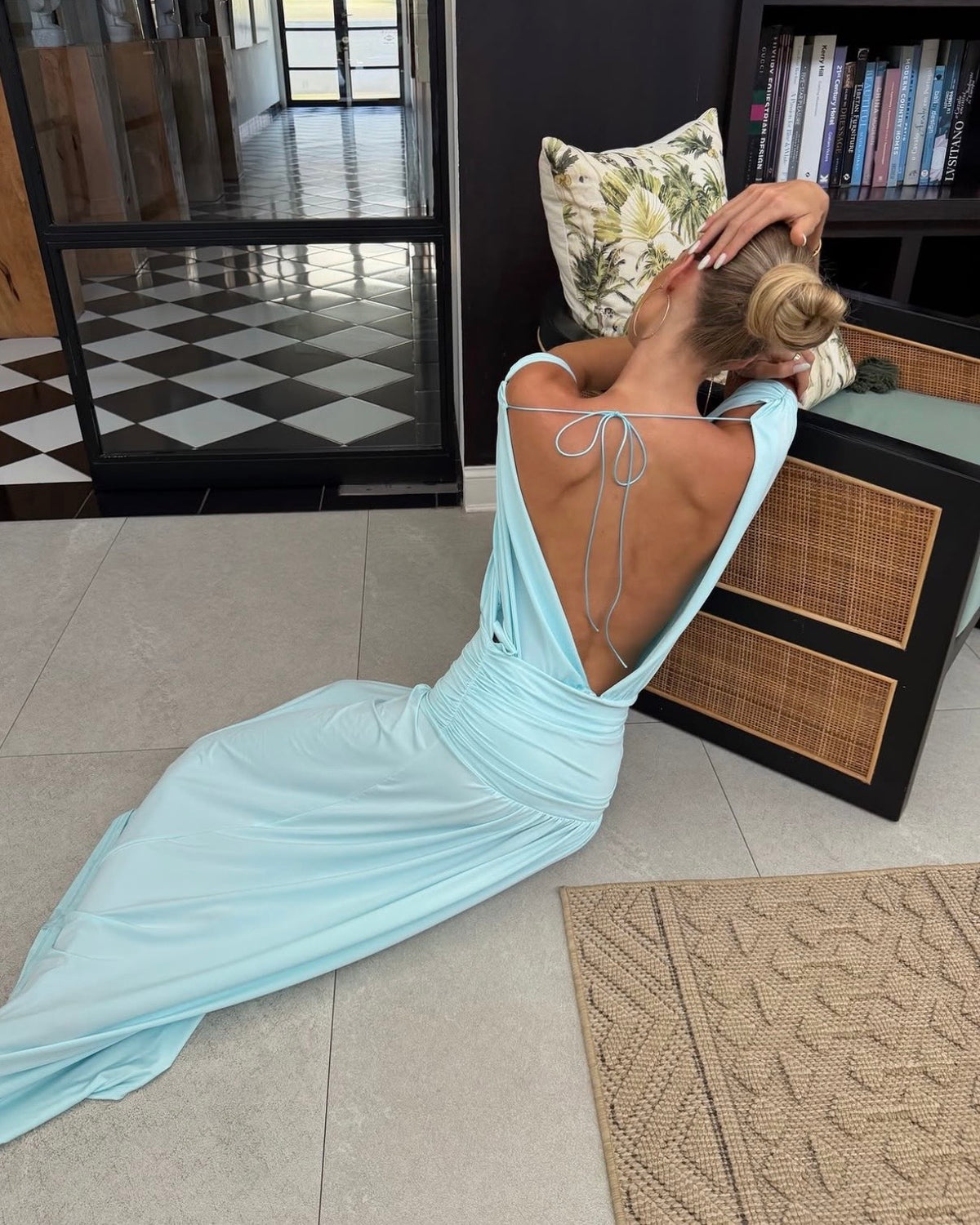 Esme Gown in Aqua