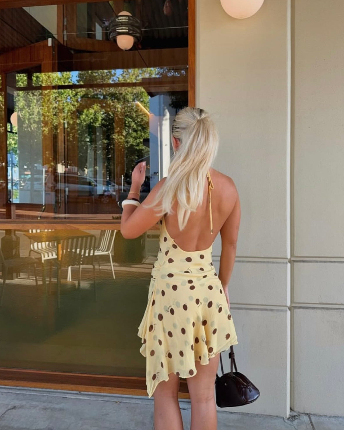 Harlow Halter Dress - Butter Spot