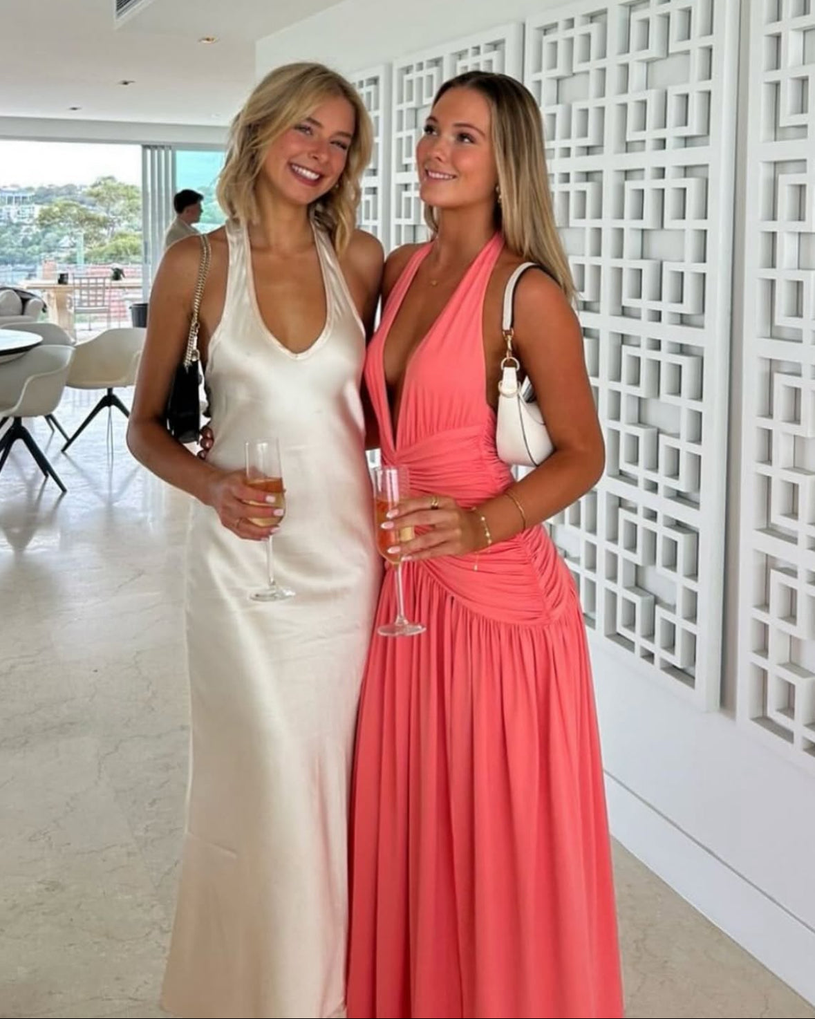 Melania Maxi Dress - Coral Pink