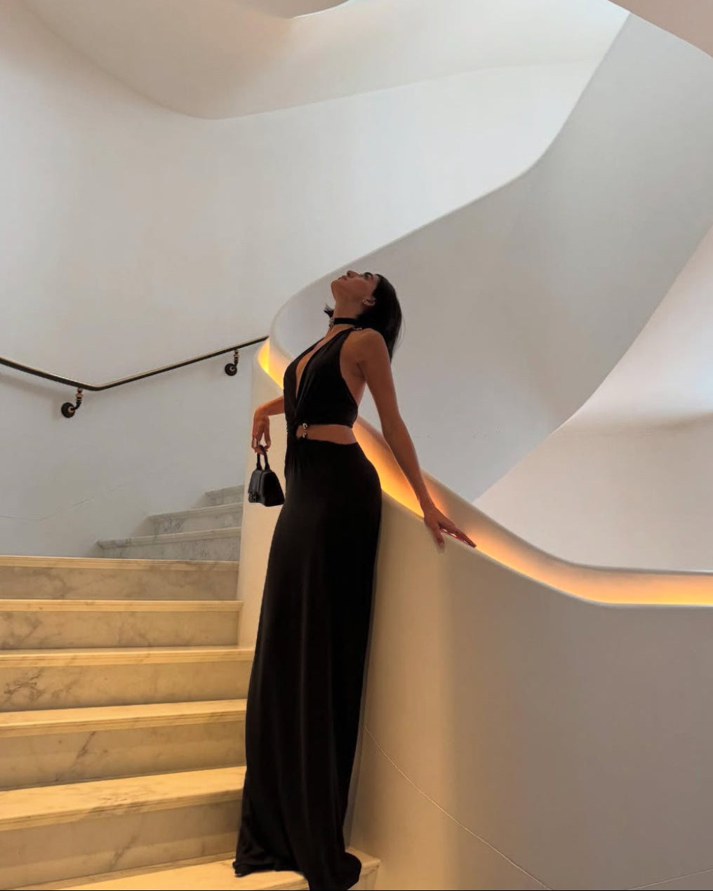 The Devon Cupro Dress - Black
