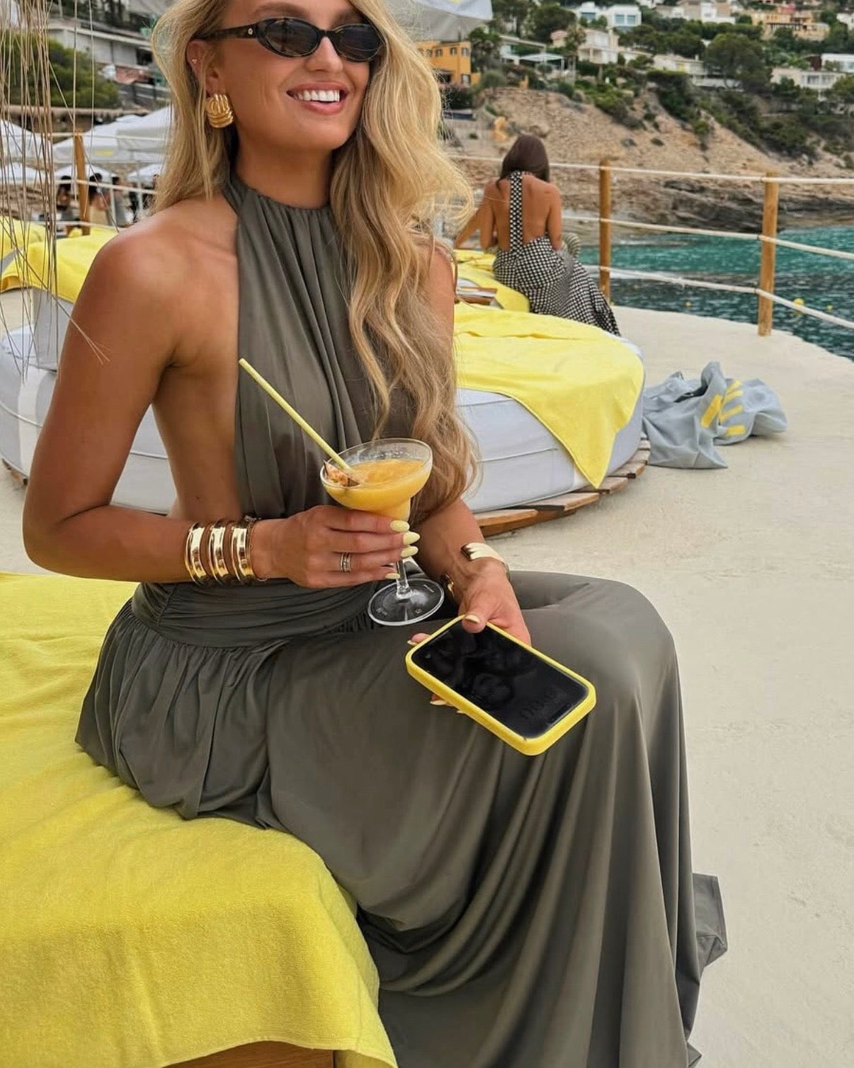 Santina Dress - Khaki