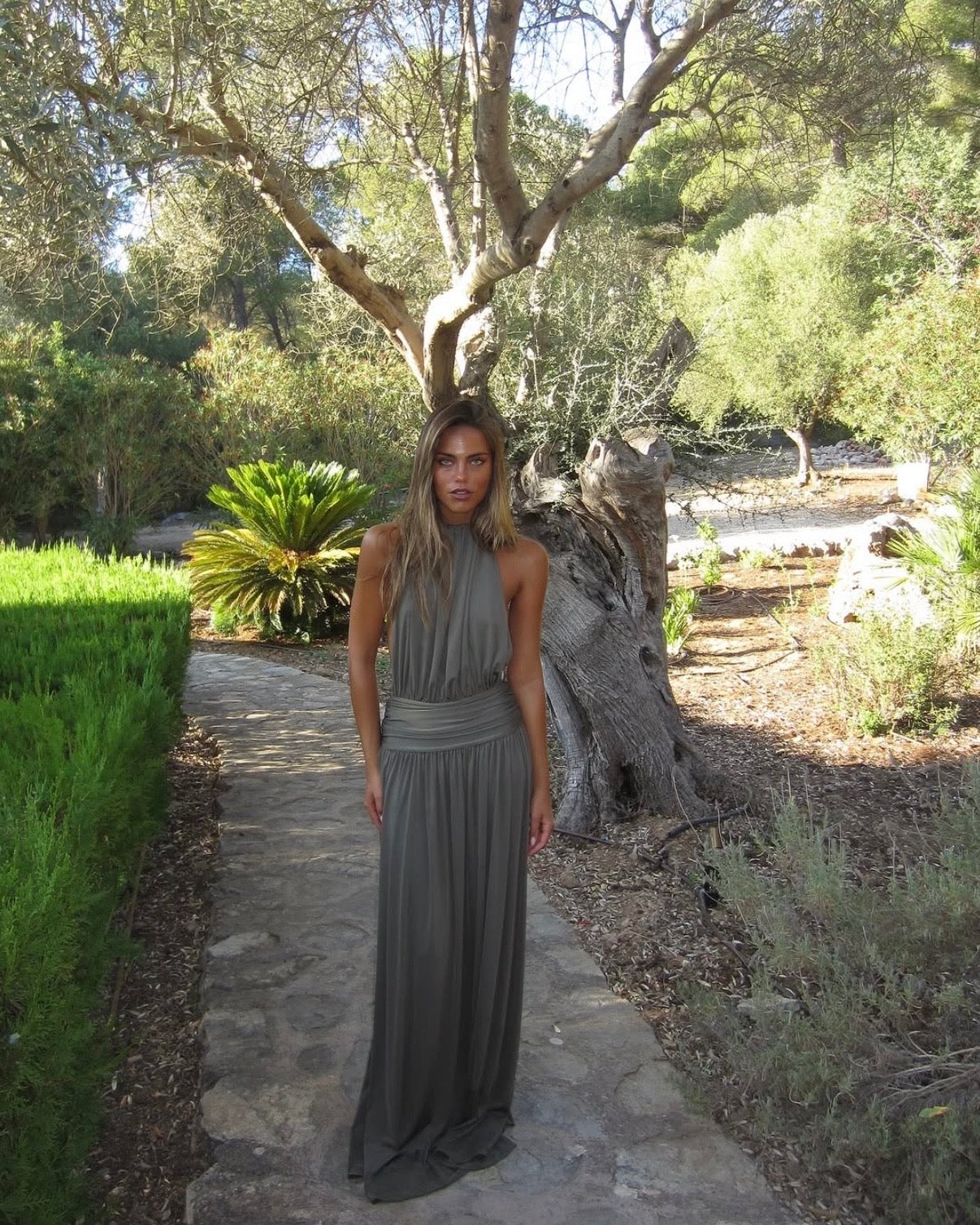 Santina Dress - Khaki