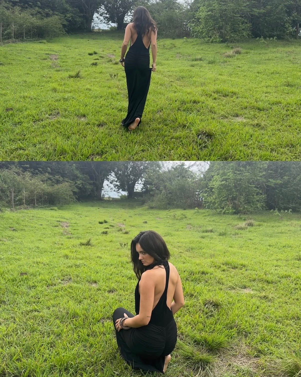 Octavia Maxi Dress - Black