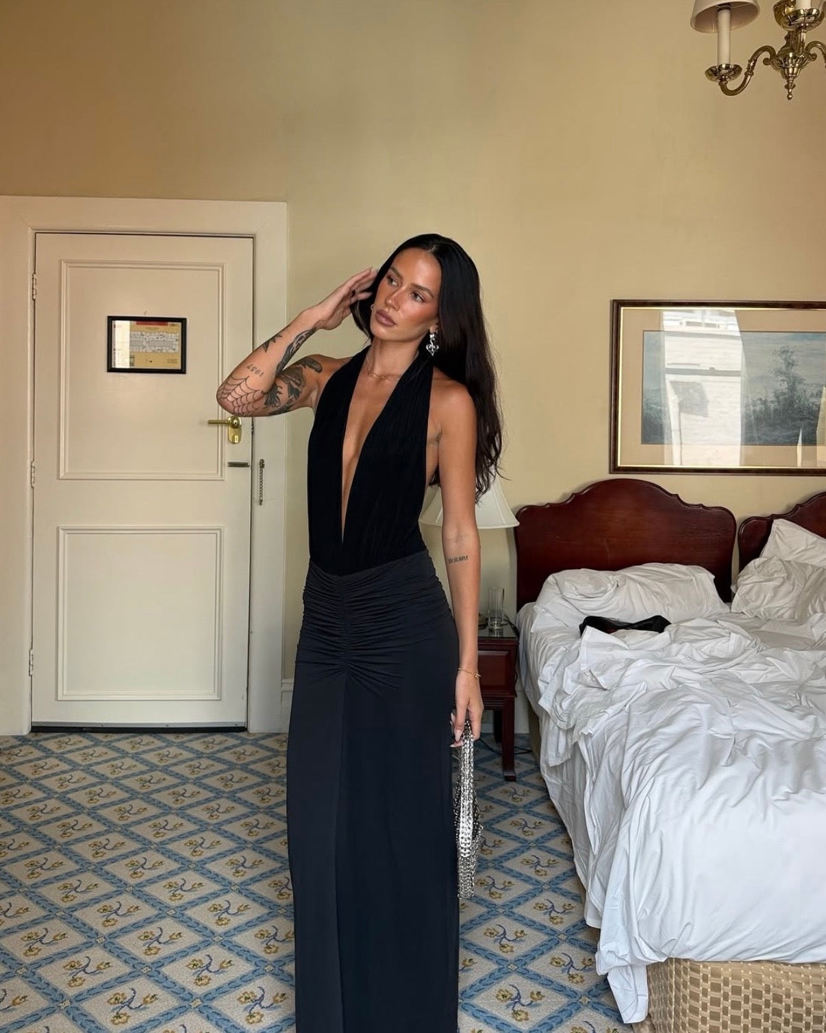 Octavia Maxi Dress - Black