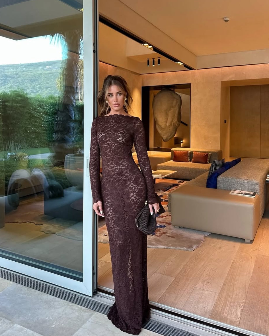 Monet Dress - Chocolate