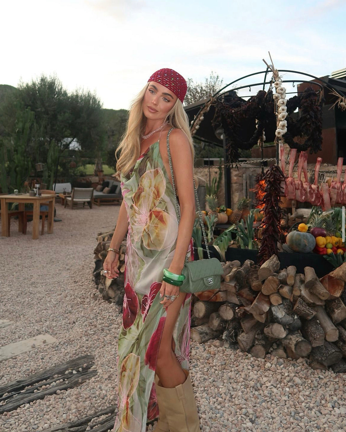 Dahlia Hand Beaded Dress