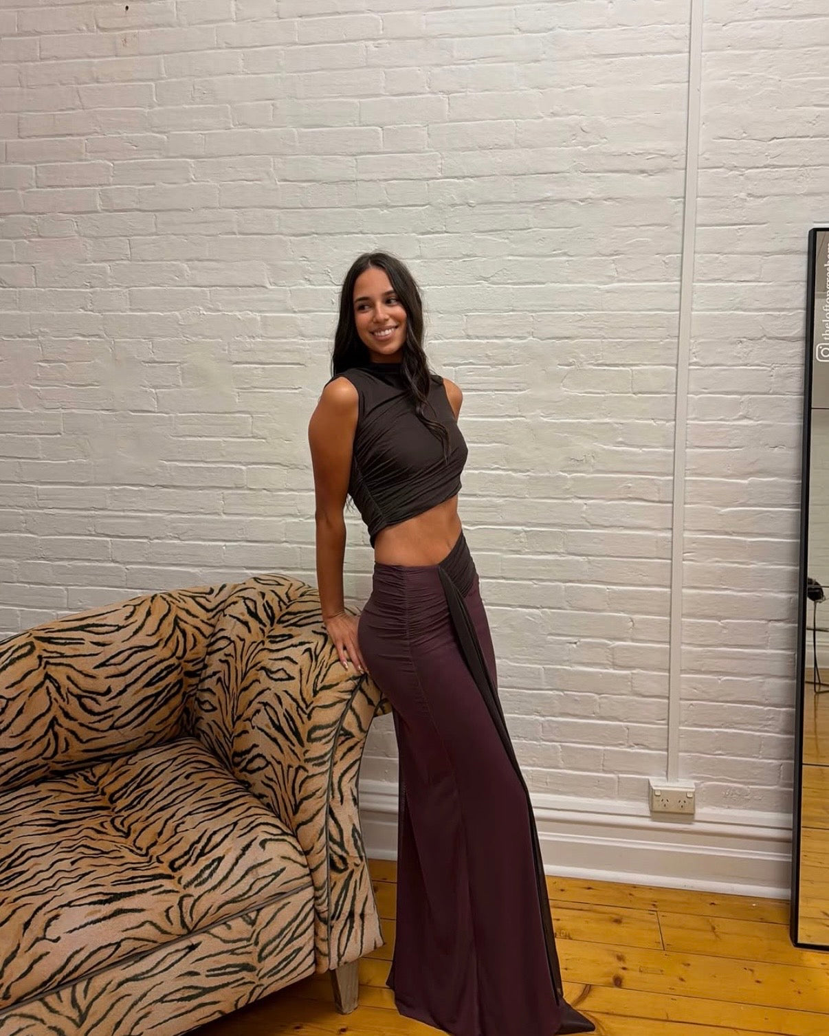 Conni Maxi Dress - Dark Chocolate/ Aubergine