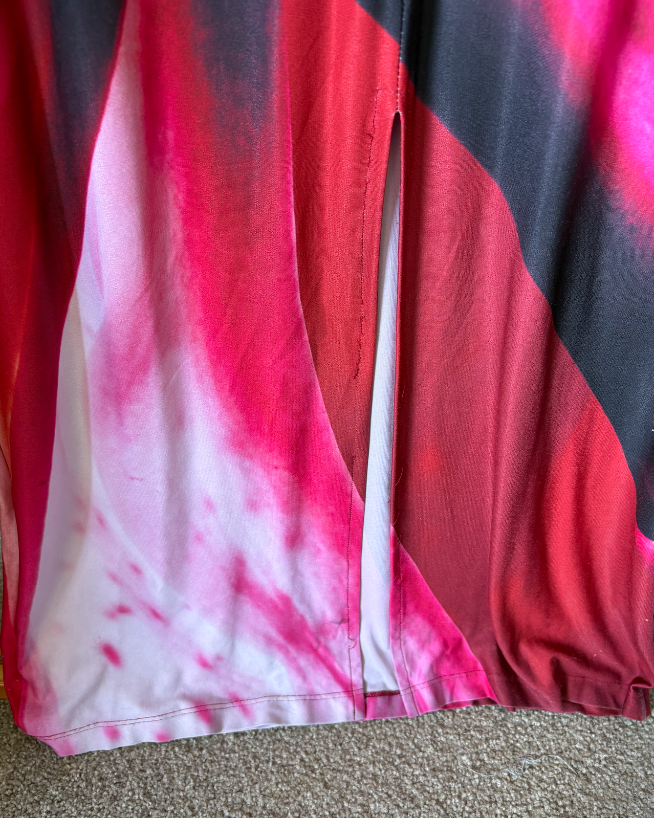 For Sale: Strapless Slip Dress - Fuchsia Mosaic