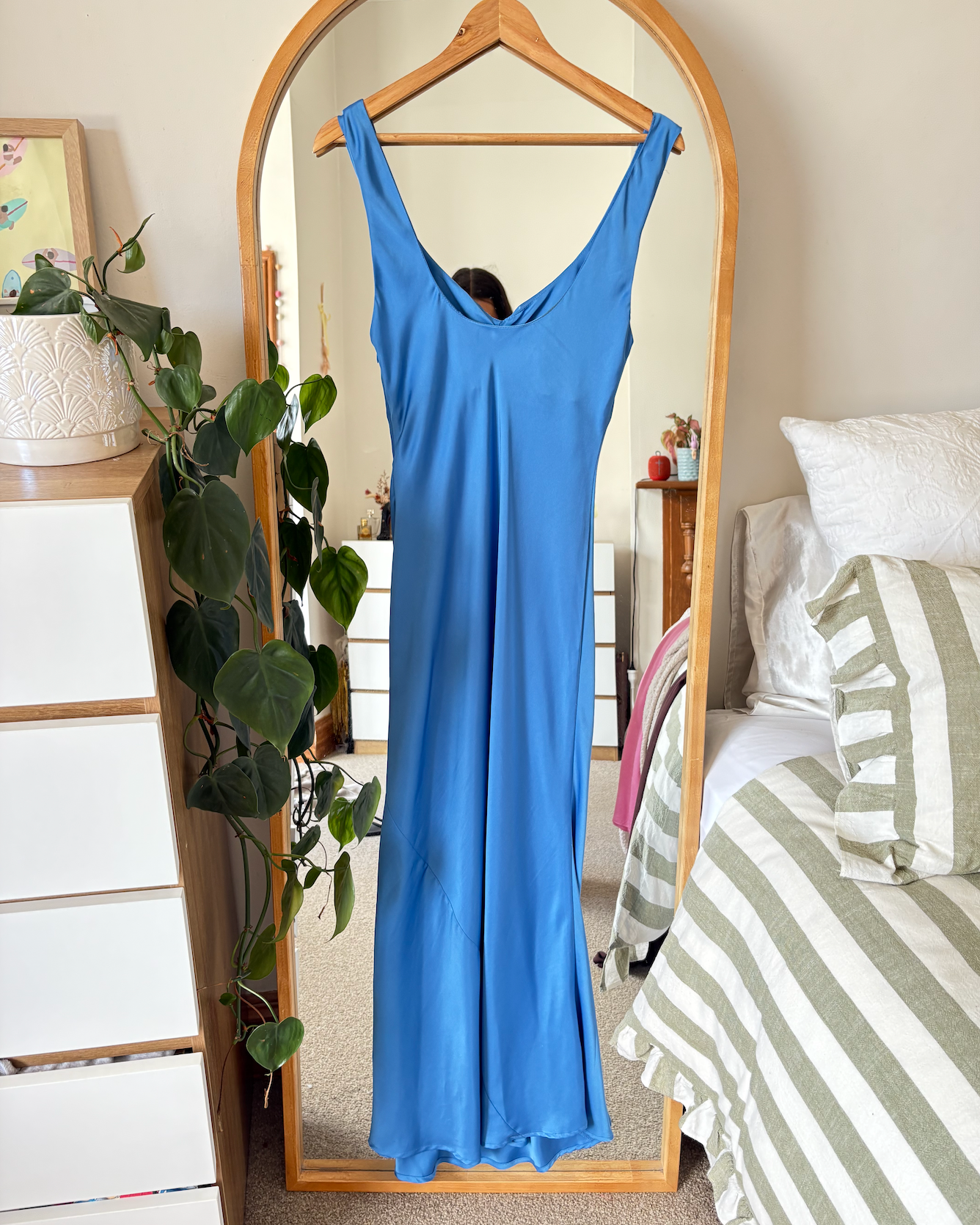 For Sale: Aquarius Satin Slip - Blue