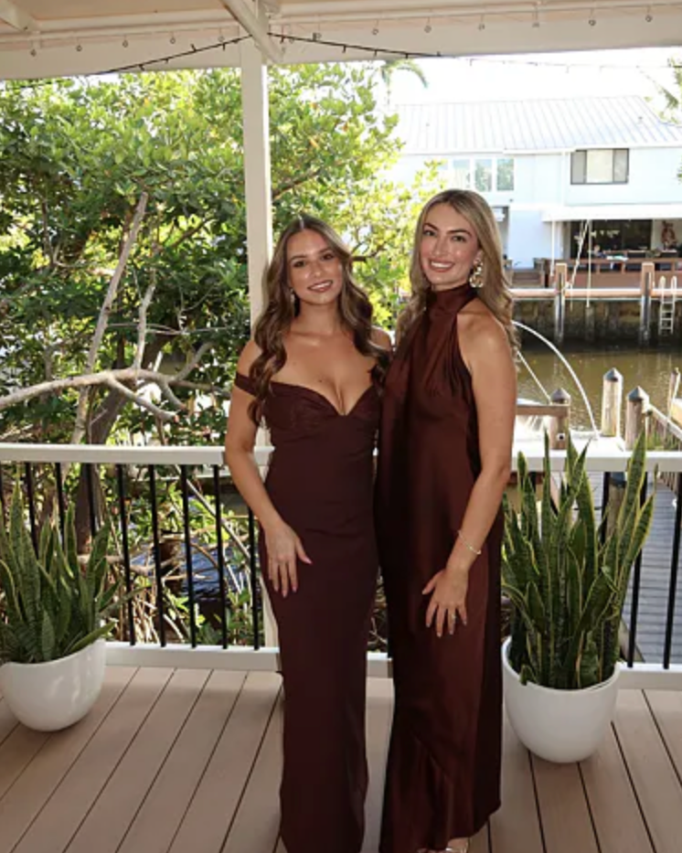 Abigail Maxi Dress - Plum Brown