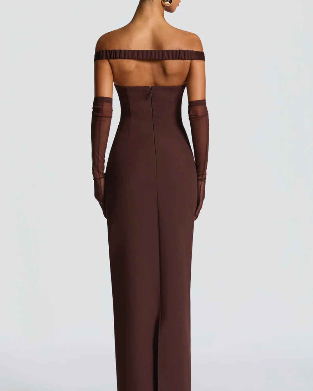Abigail Maxi Dress - Plum Brown
