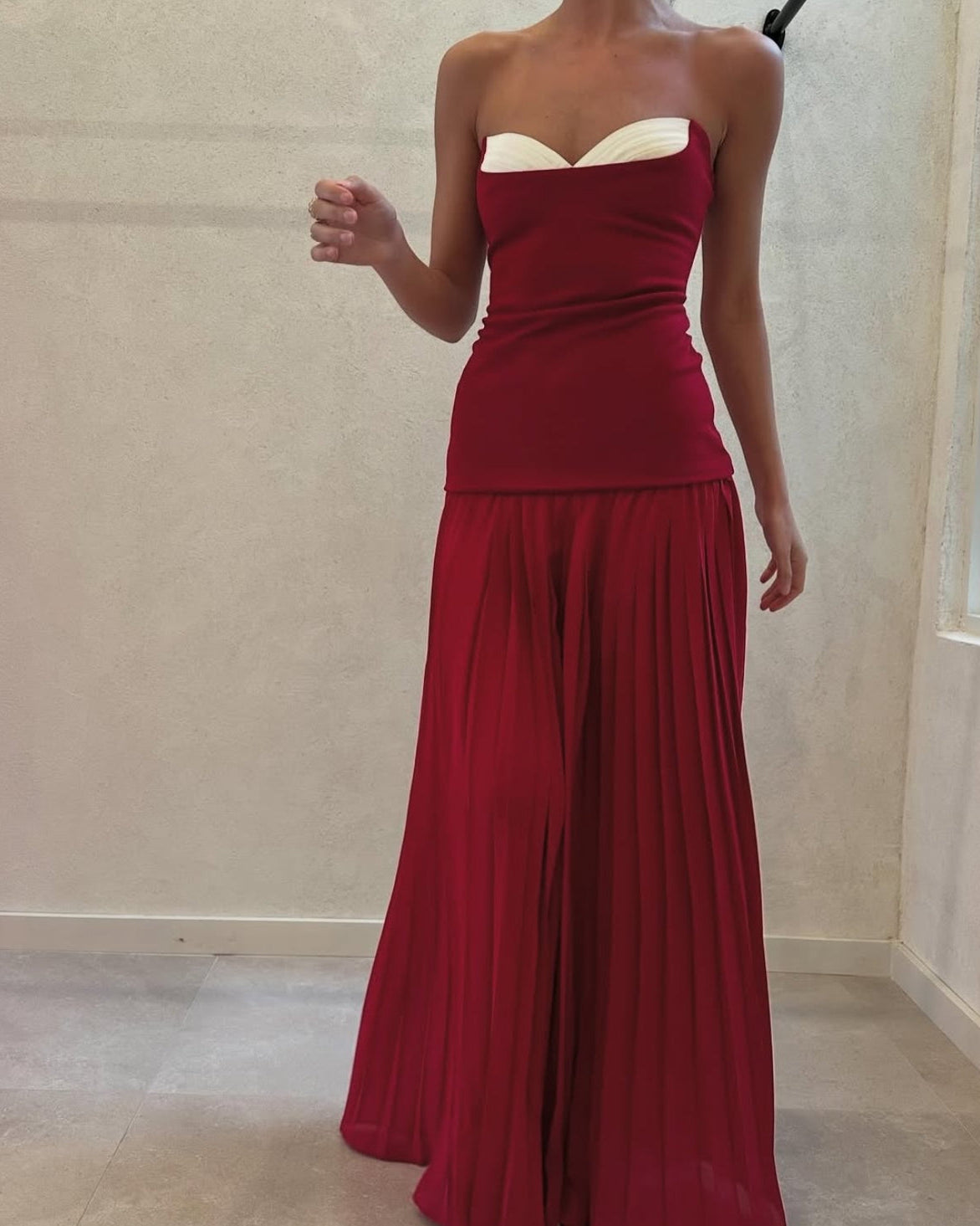 Nicolette Gown - Raspberry