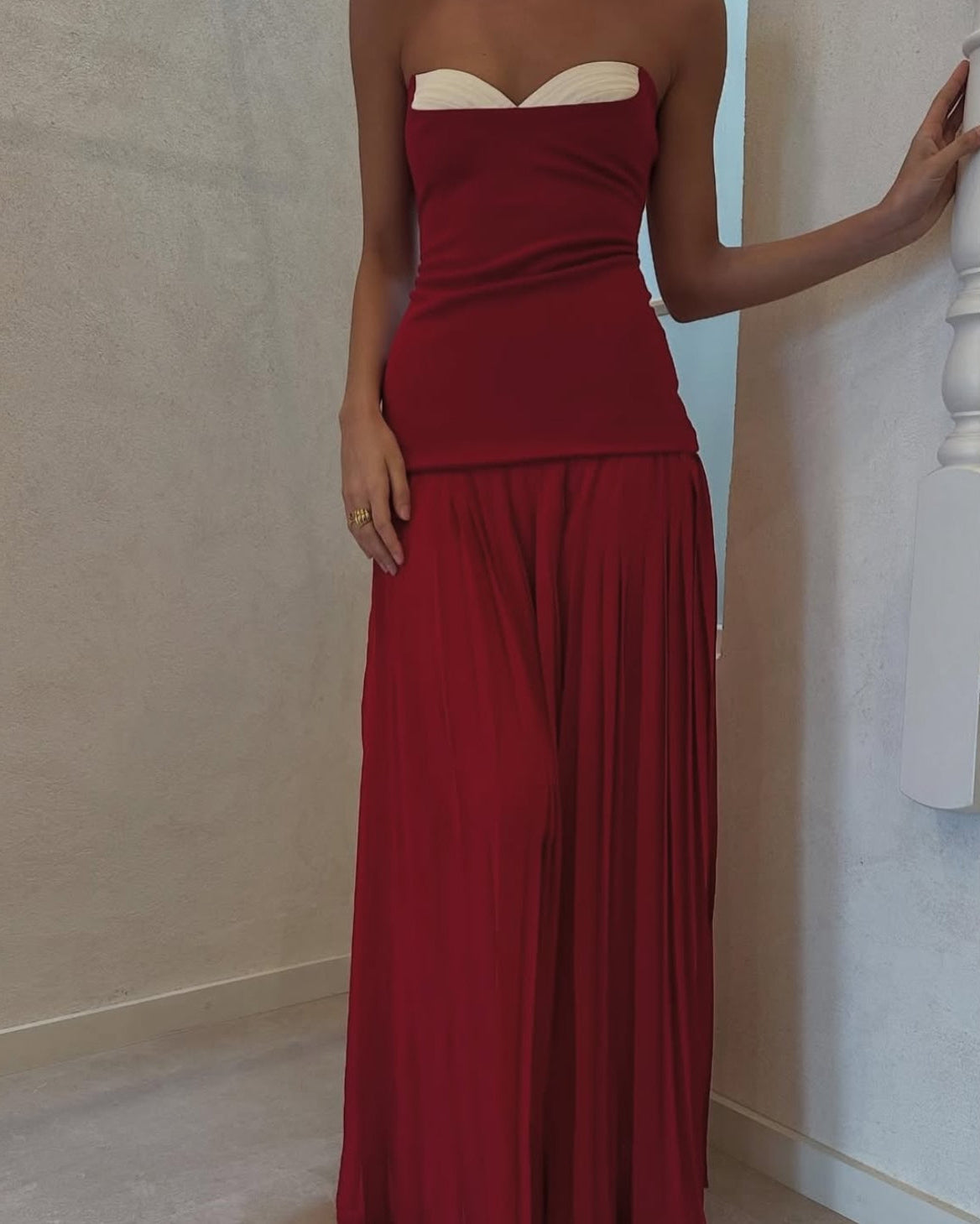 Nicolette Gown - Raspberry