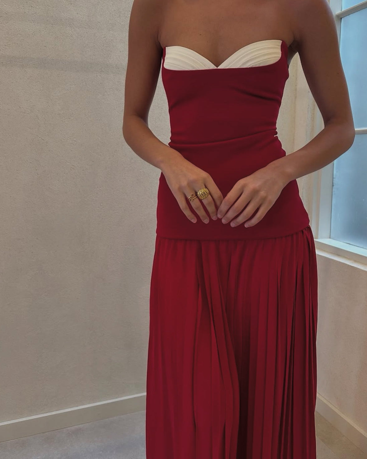 Nicolette Gown - Raspberry