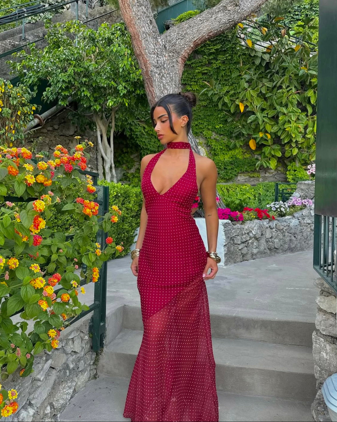 Jasmine Maxi Dress - Wine