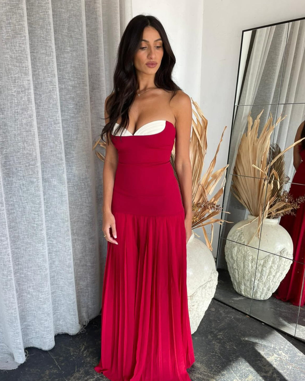 Nicolette Gown - Raspberry