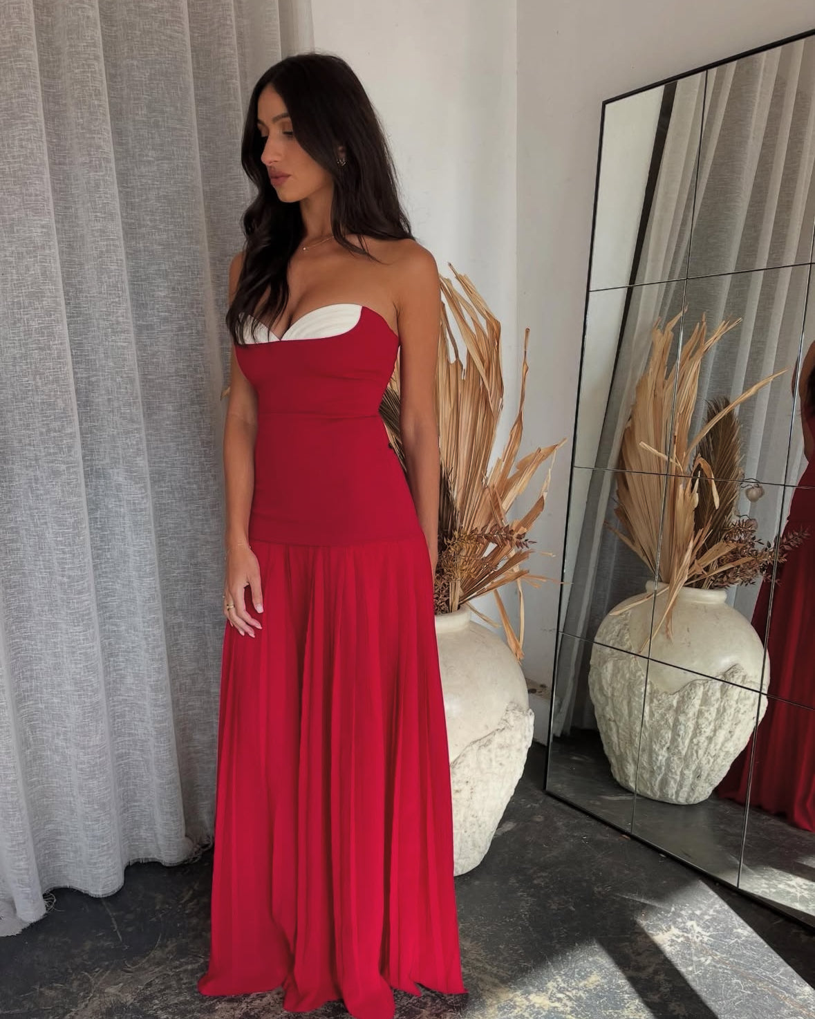 Nicolette Gown - Raspberry