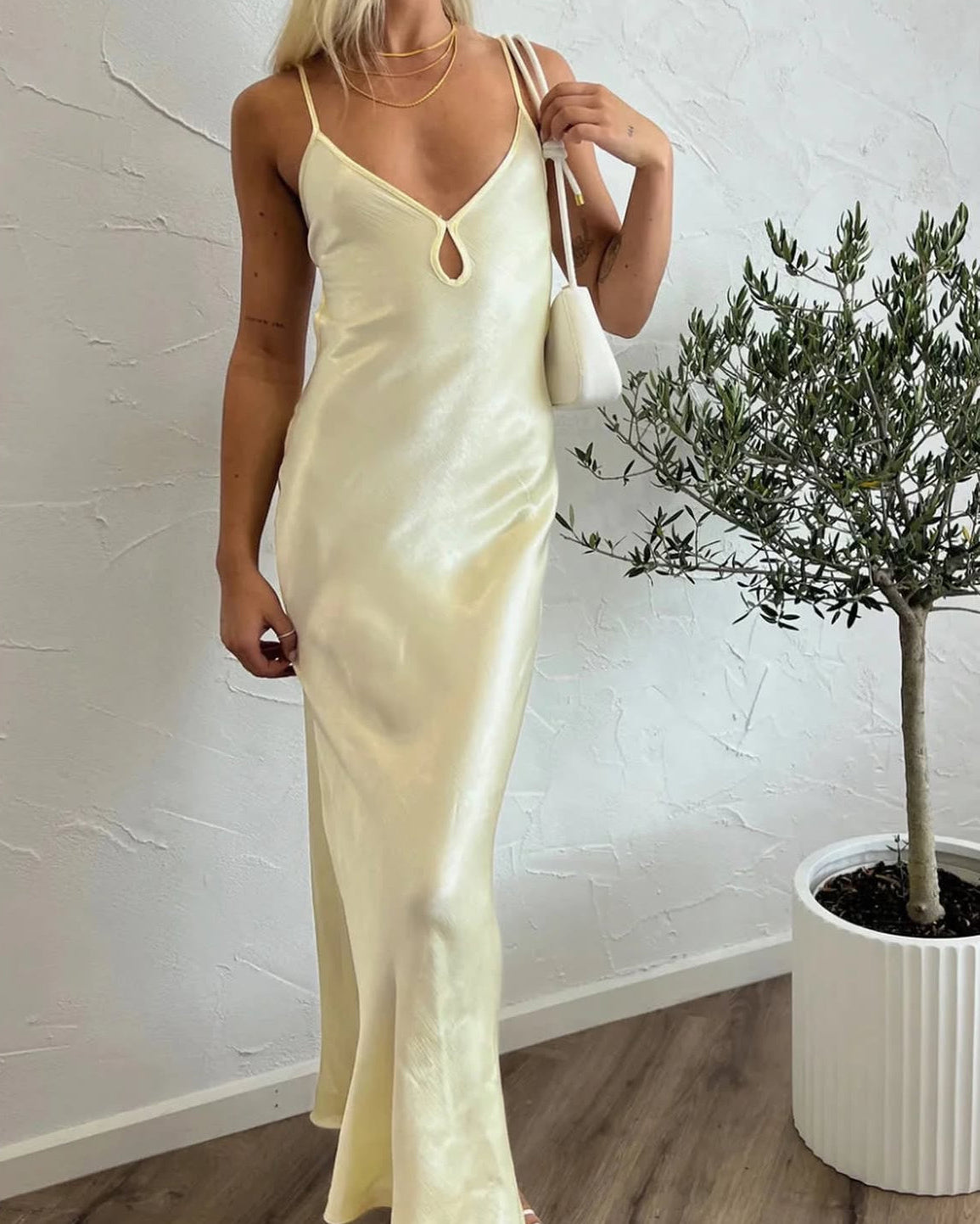 Cedar City Maxi Dress - Ice Yellow