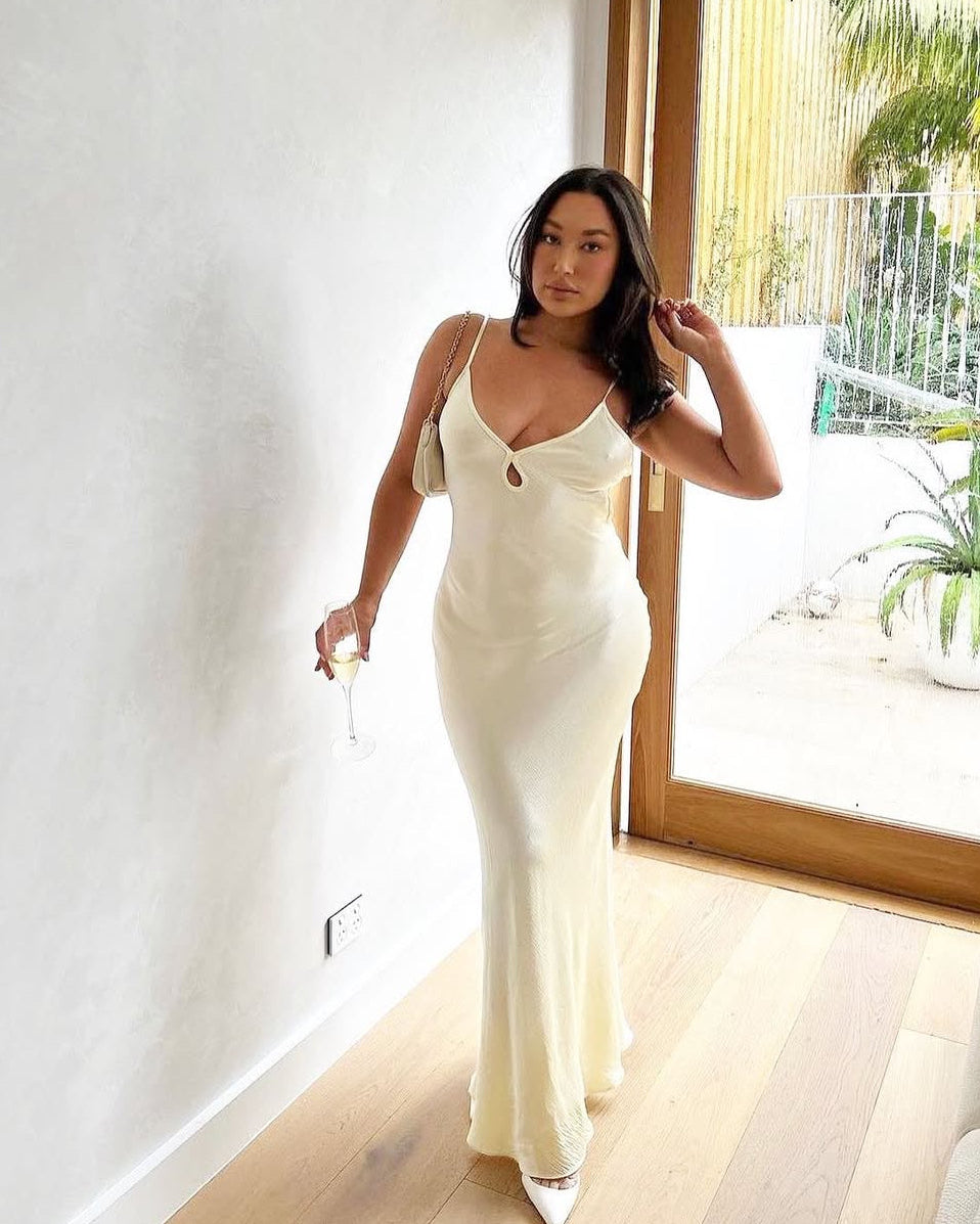 Cedar City Maxi Dress - Ice Yellow