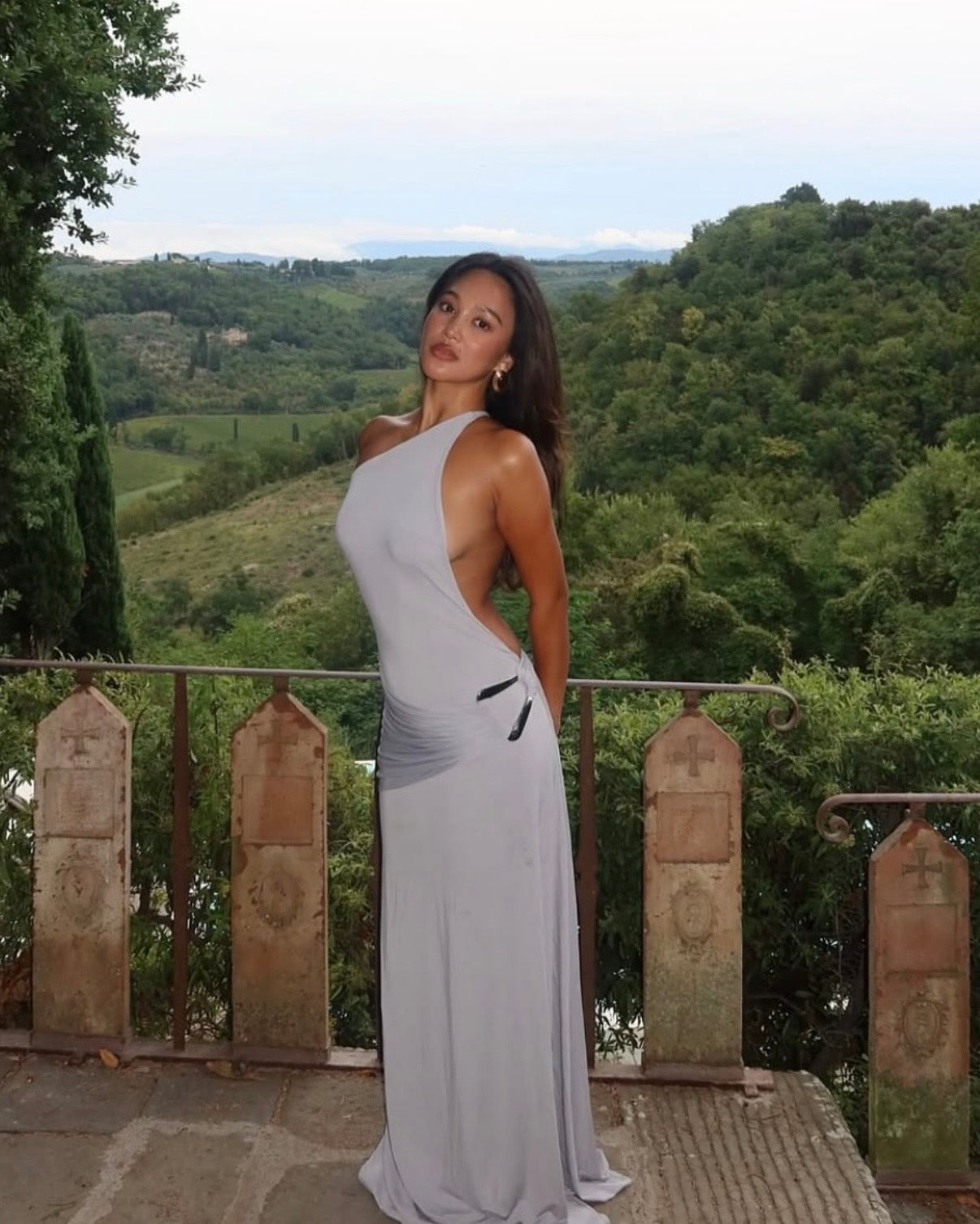 Gaia Gown - Silver Grey