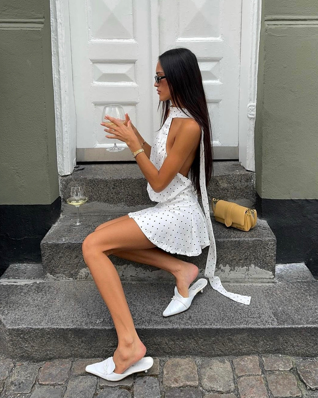 Enya Backless Mini Dress