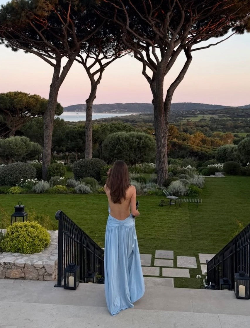 Santina Dress - Sky Blue