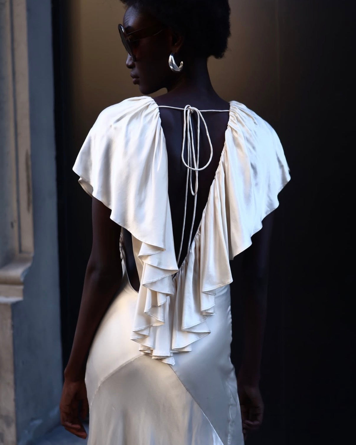 Clover Gown - Satin Cream