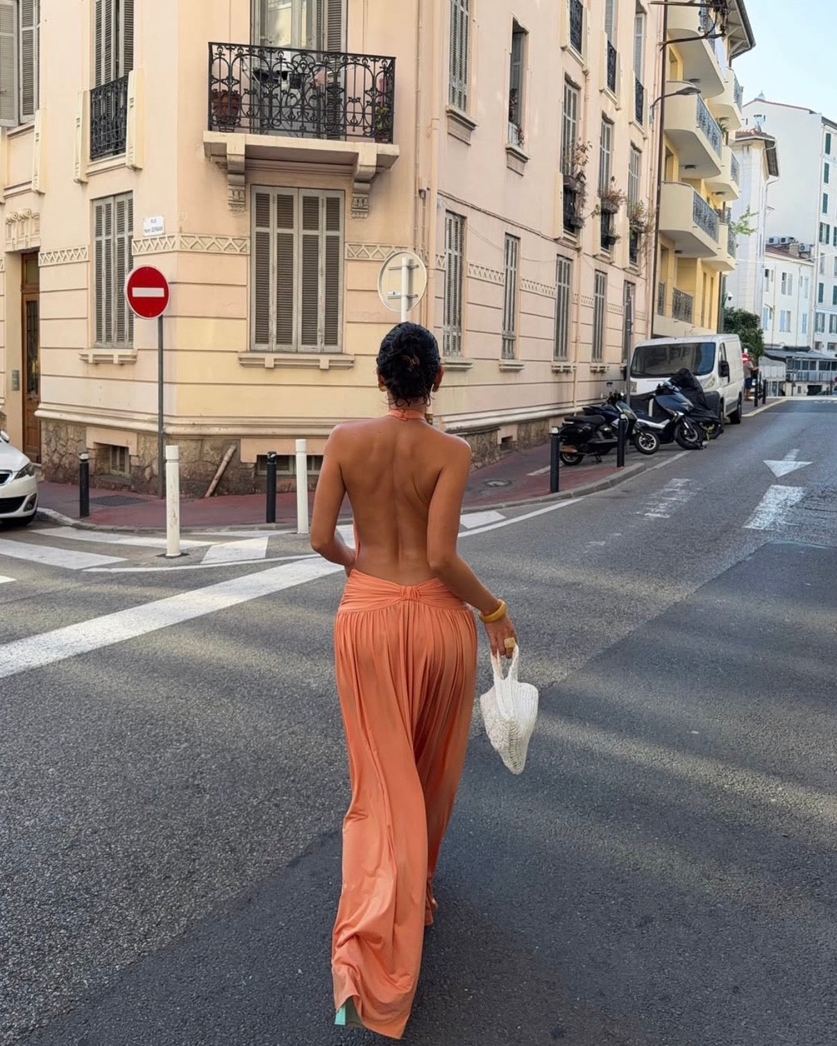 Santina Dress - Tangerine