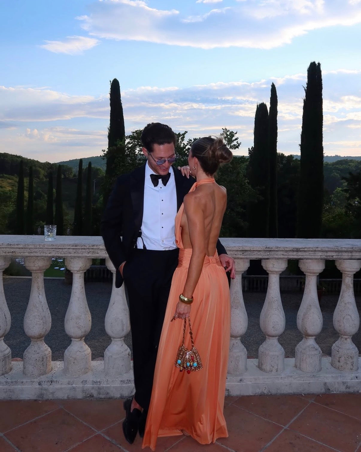 Santina Dress - Tangerine