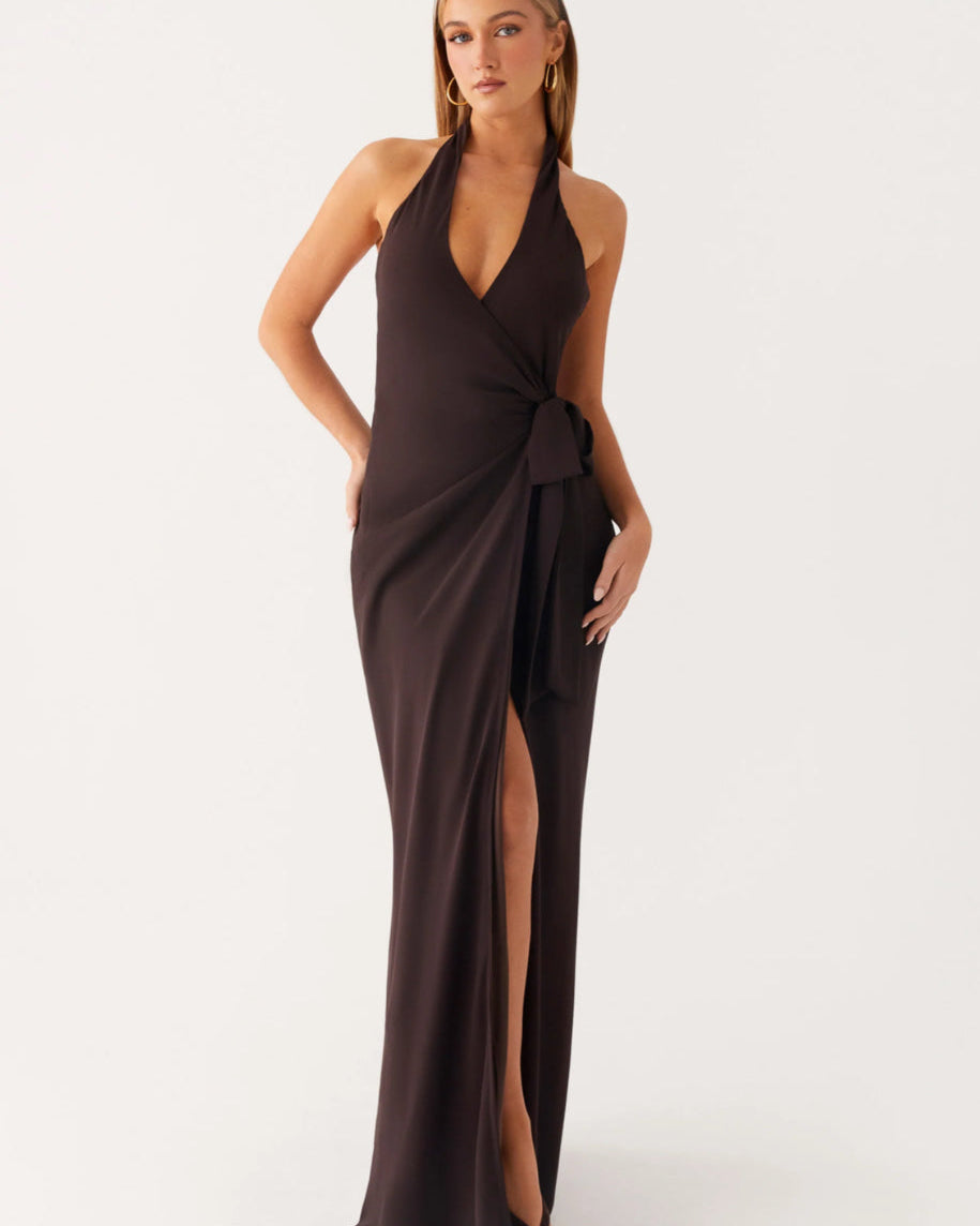 So Chic Maxi Dress - Chocolate