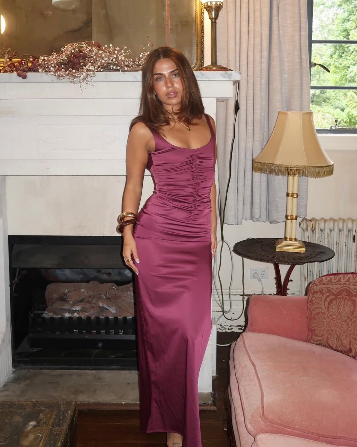Atlein Gown - Plum
