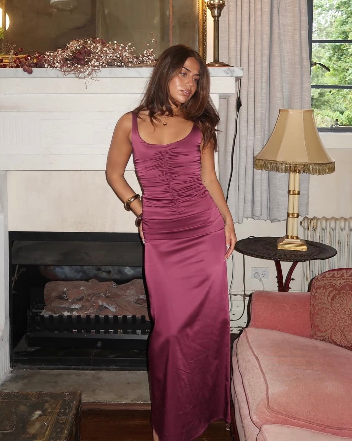Atlein Gown - Plum