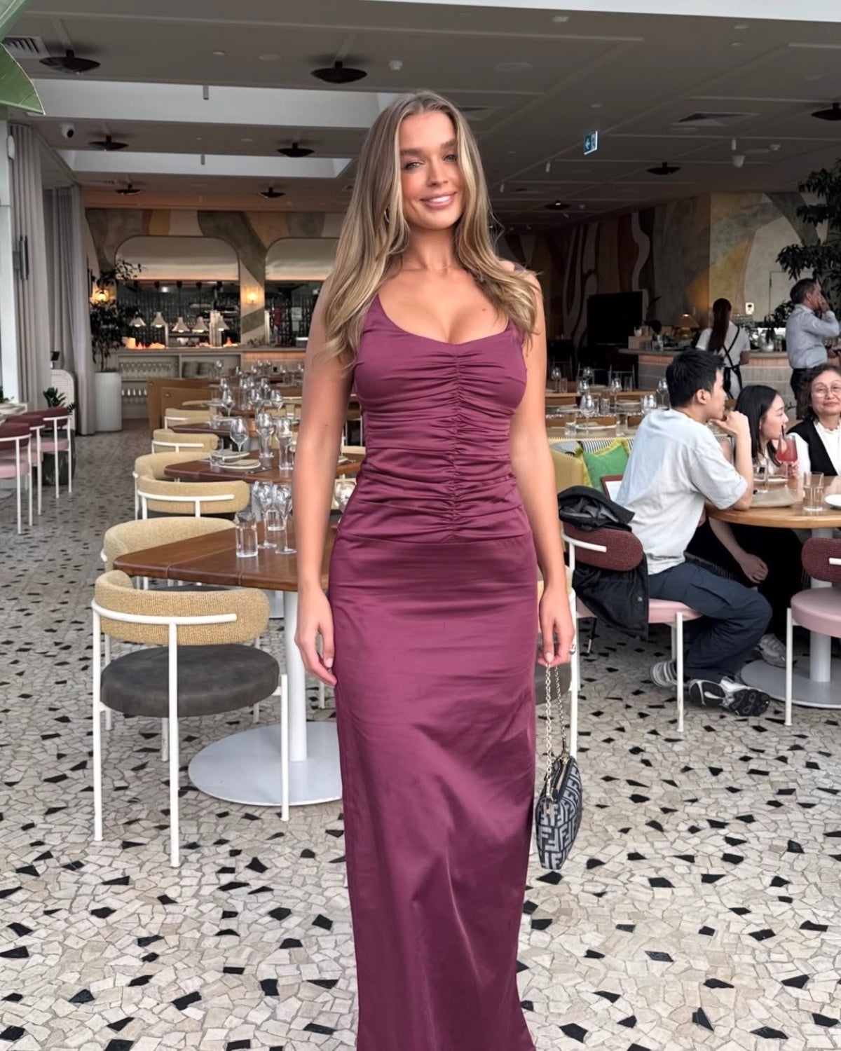 Atlein Gown - Plum